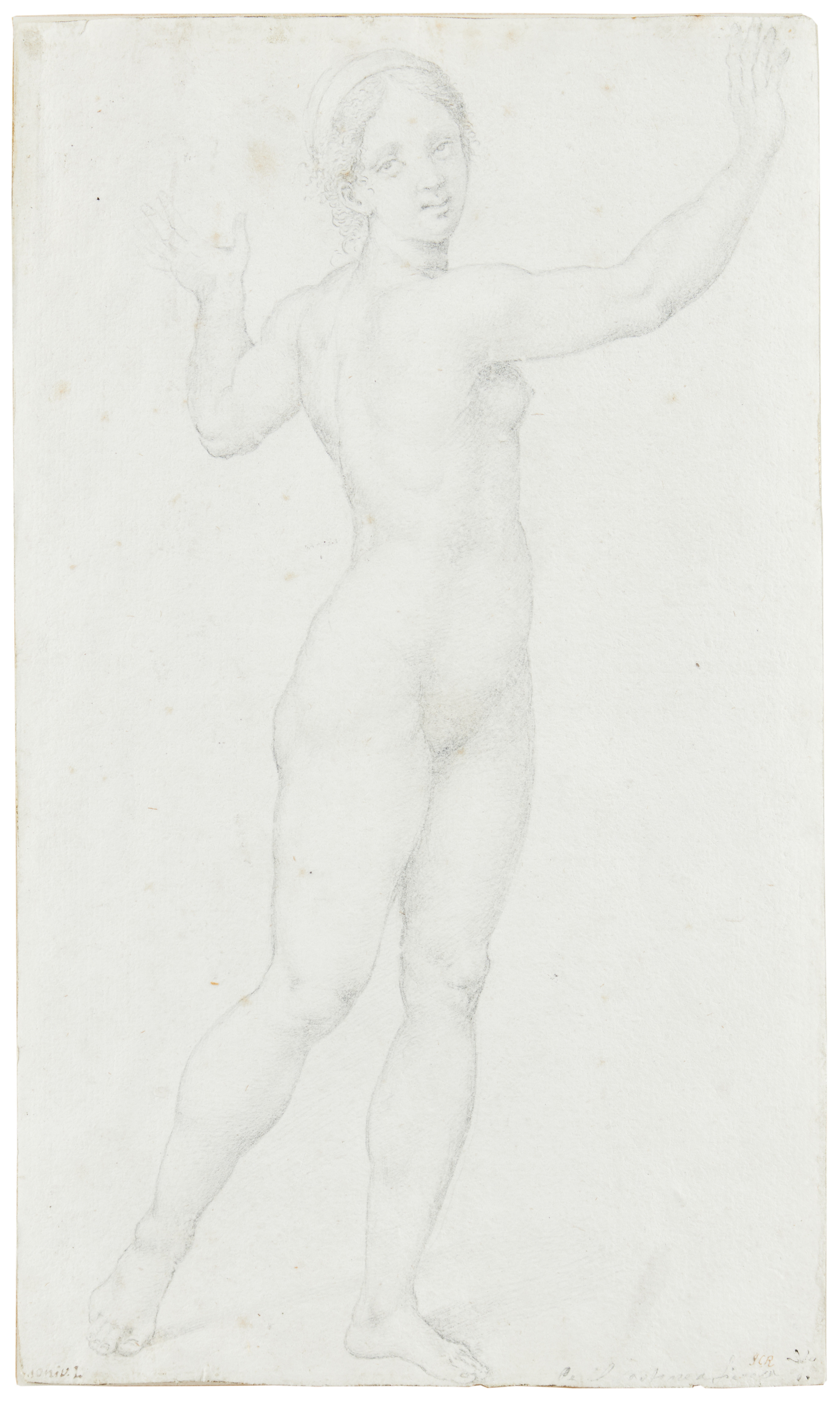 NORTH ITALIAN SCHOOL, 16TH CENTURY. Study of a female nude.