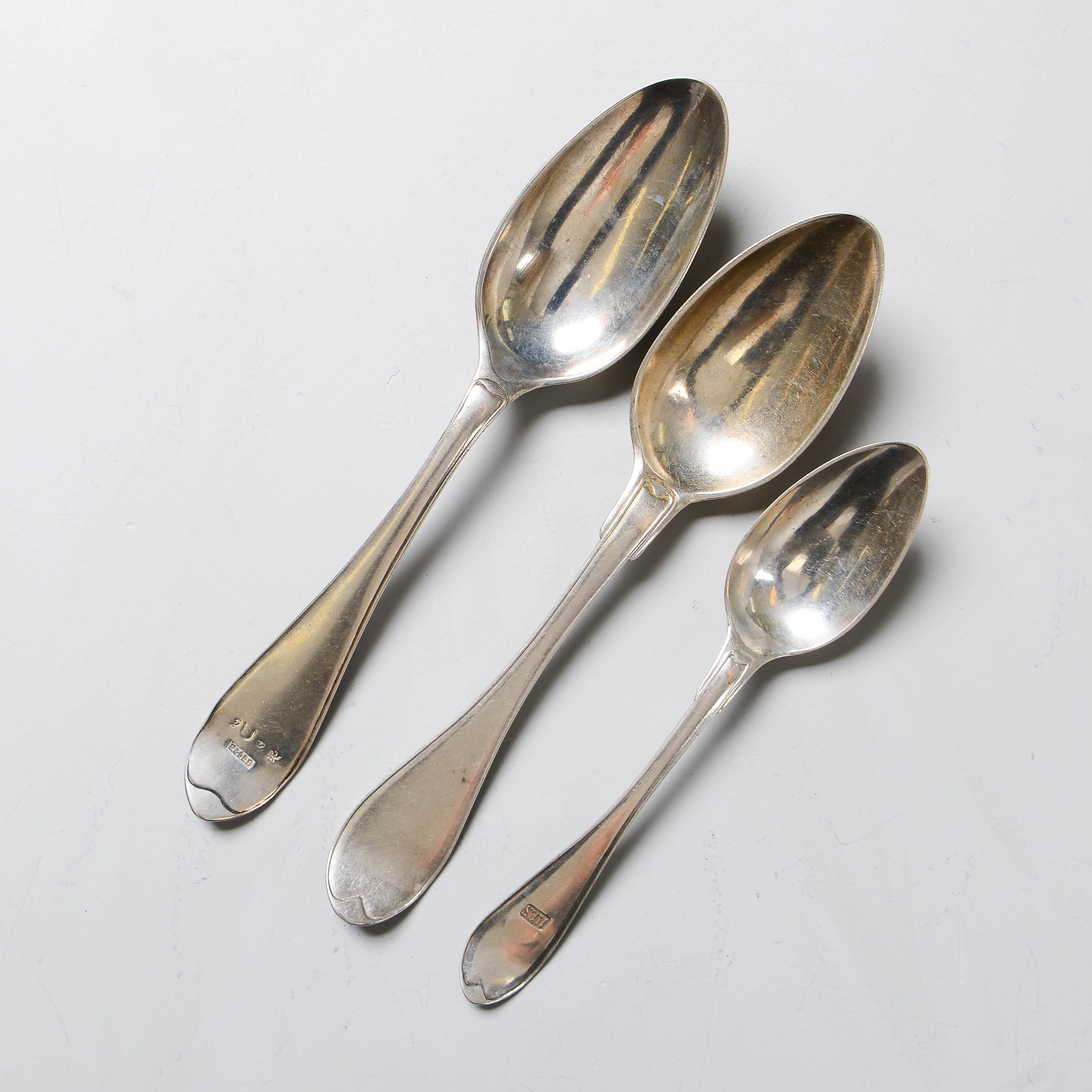 SKEDAR, 3 st, silver, 1802, 1808 & 1824.
