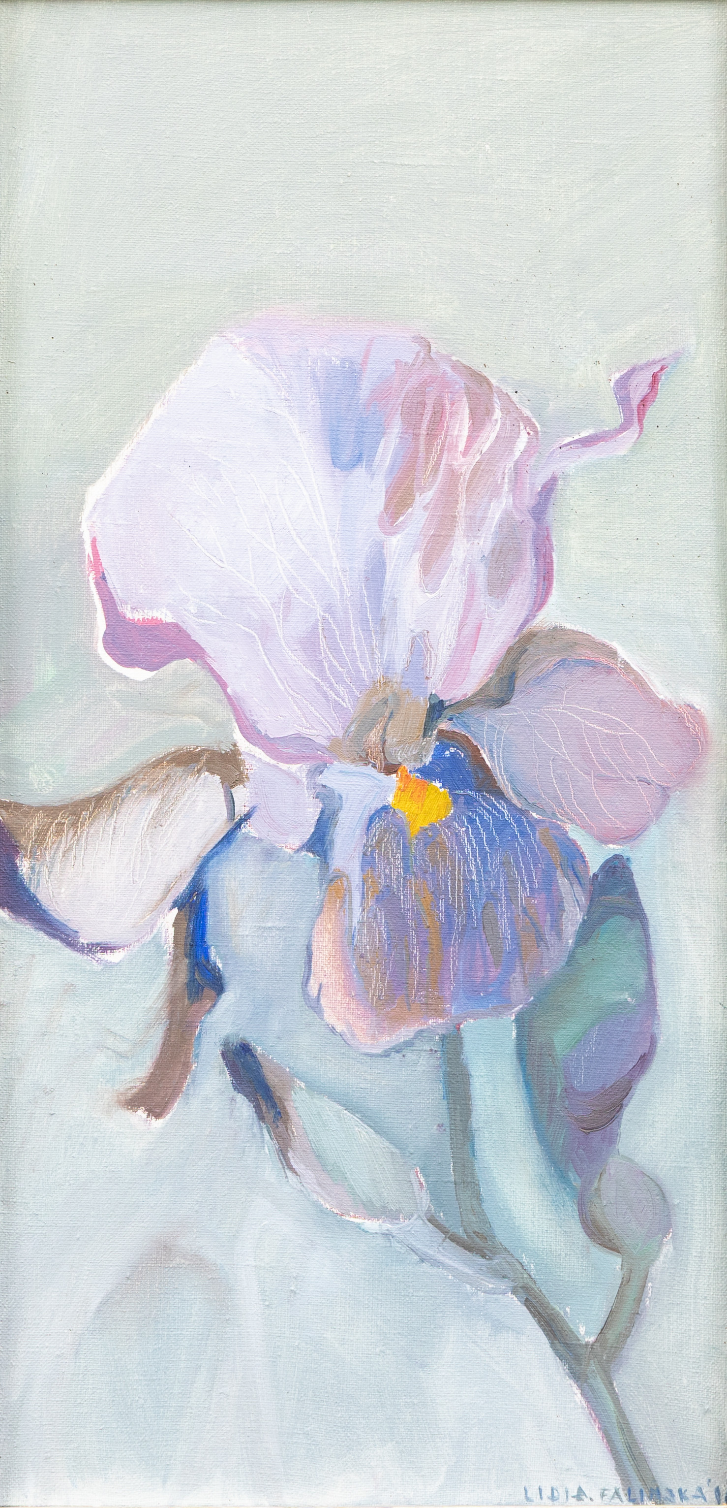 LIDIA FALINSKAJA (POLEN, 1900-TAL. Iris, olja på duk, signerad.