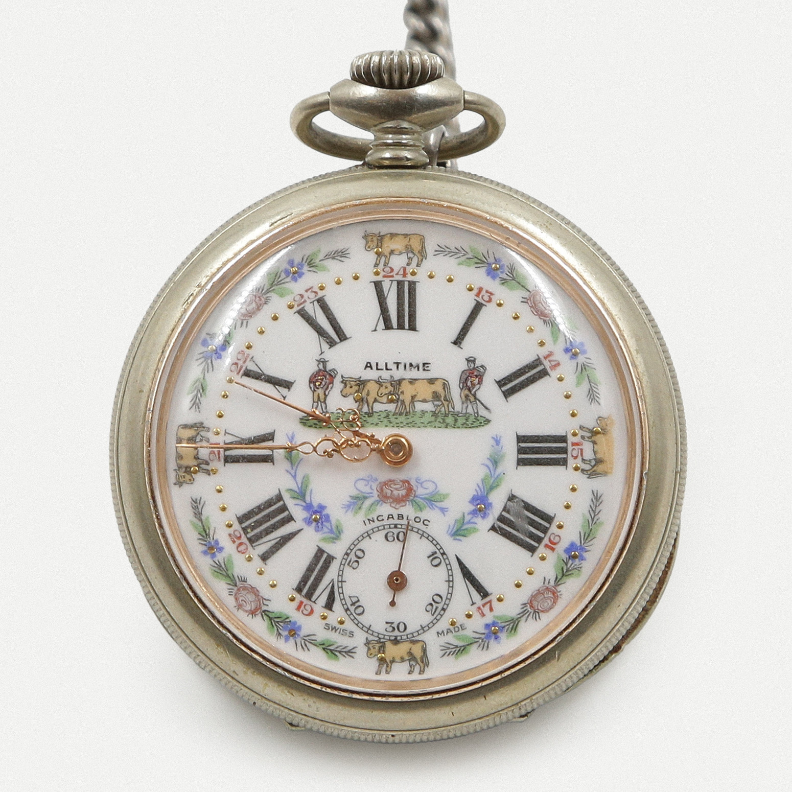 FICKUR "ALLTIME" INCABLOC SWISS MADE, FICKURSKEDJA.