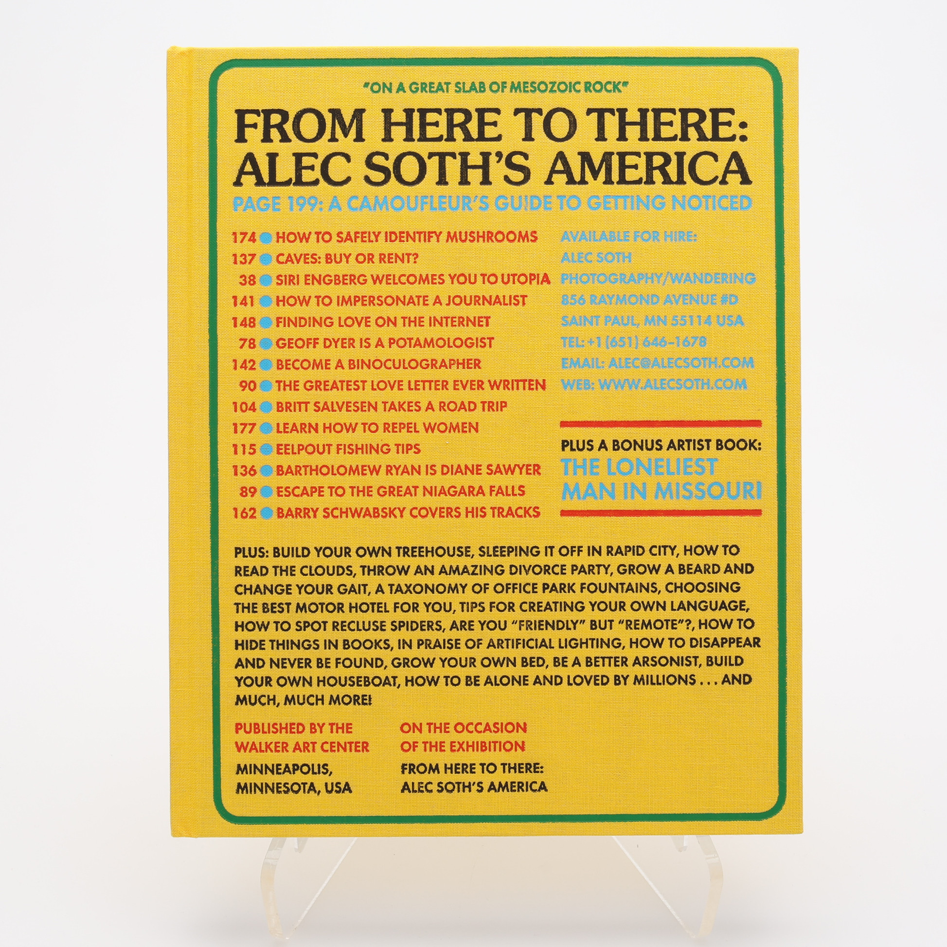 FOTO. DEN AMERIKANSKE FOTOGRAFEN ALEC SOTHS "FROM HERE TO THERE: ALEC SOTH'S AMERICA" I FÖRSTA UPPLAGAN, 2010 - SIGNERAD.