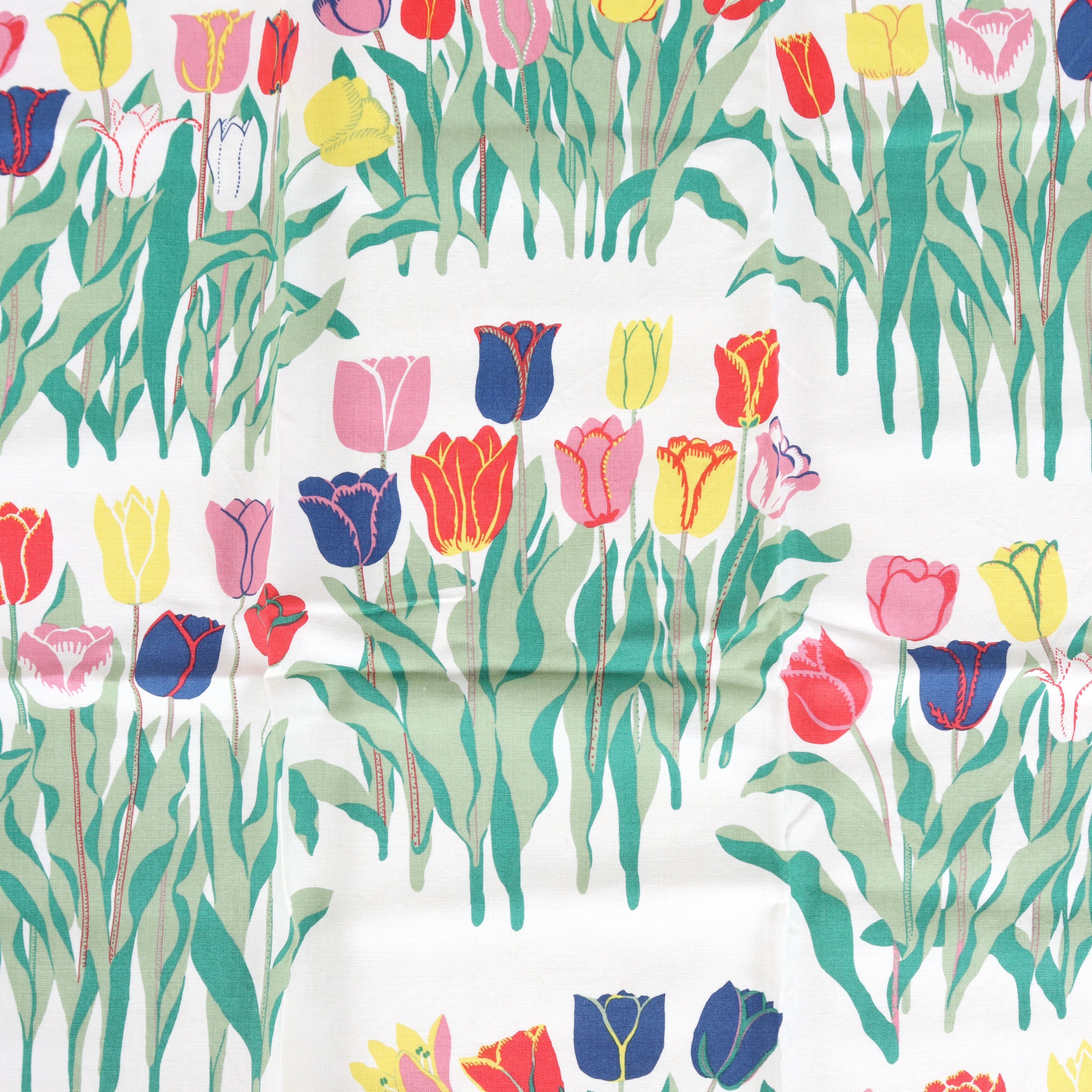 JOSEF FRANK. Gardiner 2 st, Tulpan, Svenskt Tenn.
