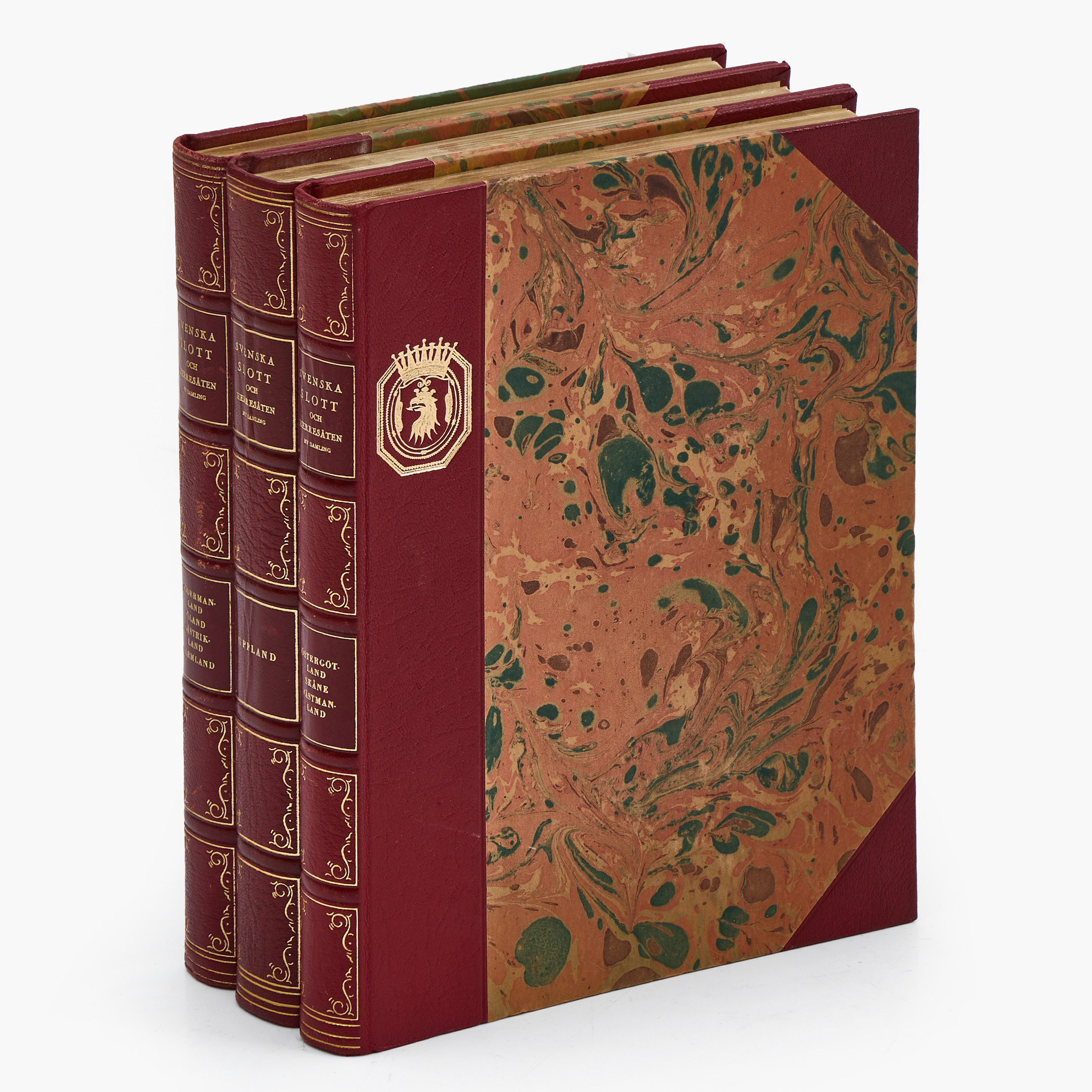 SVENSKA SLOTT OCH HERRESÄTEN, NY SAMLING, 3 VOL (BAND I-III).