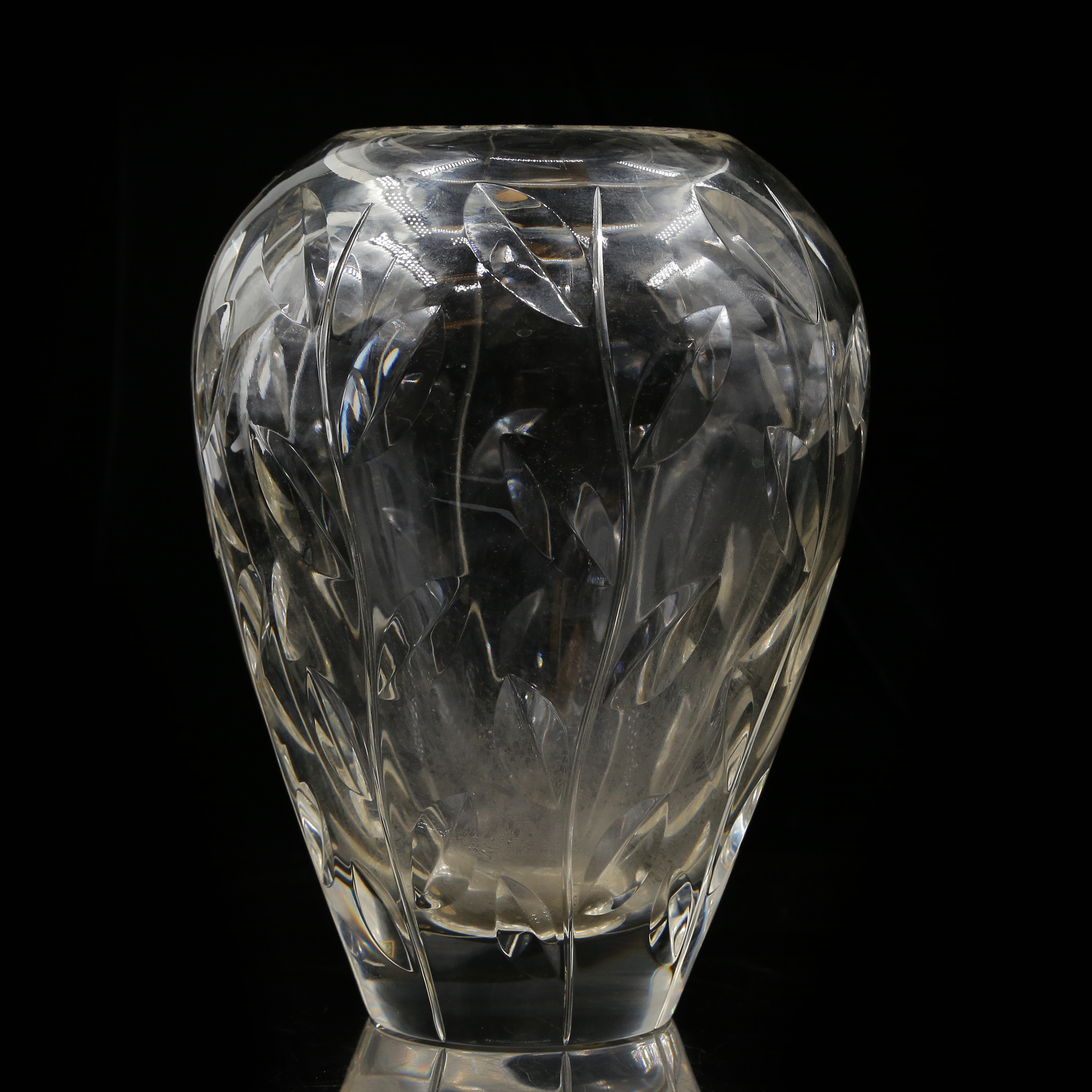 GUNNAR CYRÉN. VAS (22cm) SIGNERAD, NUMRERAD, ORREFORS.