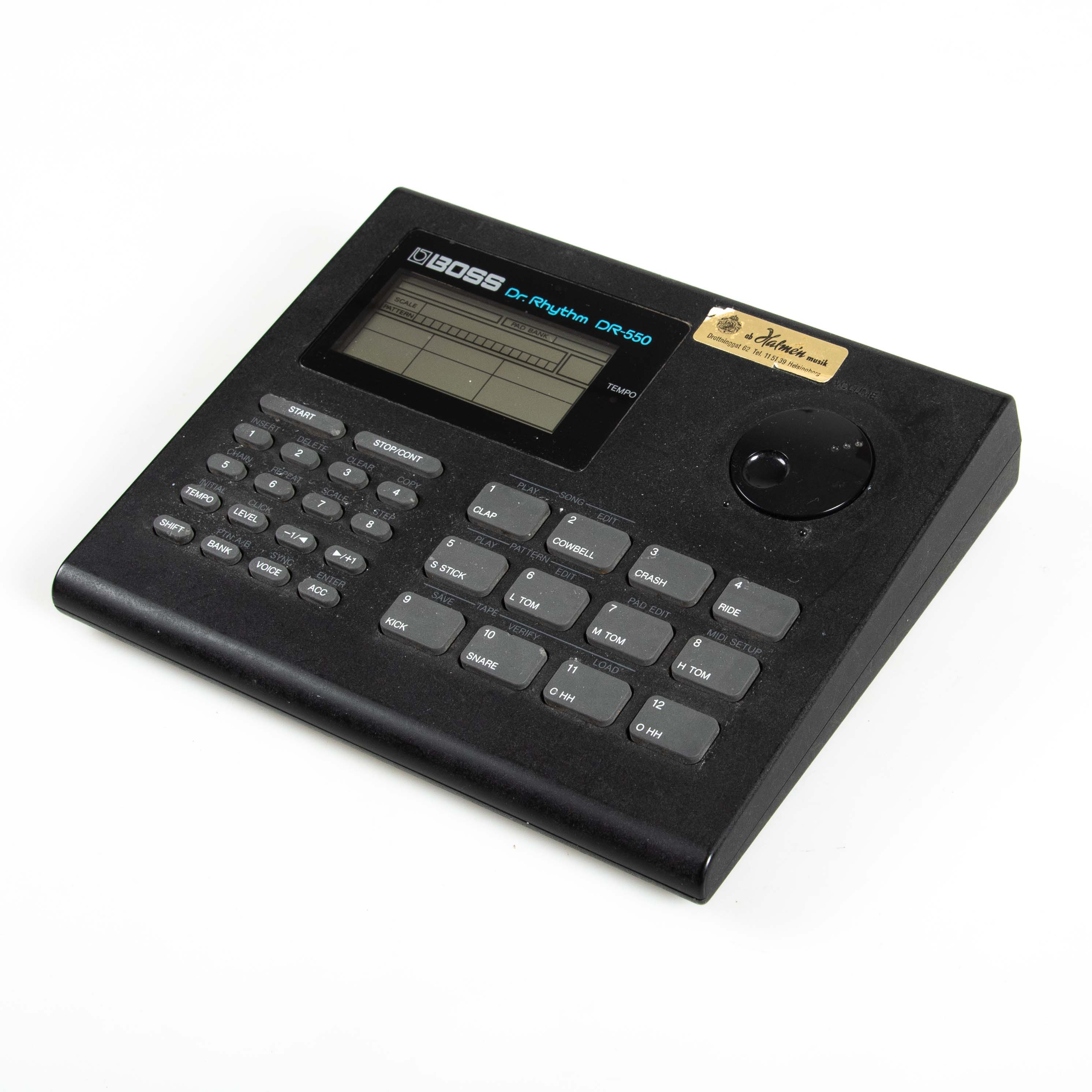 TRUMMASKIN, BOSS DR-550, DR.RHYTHM.
