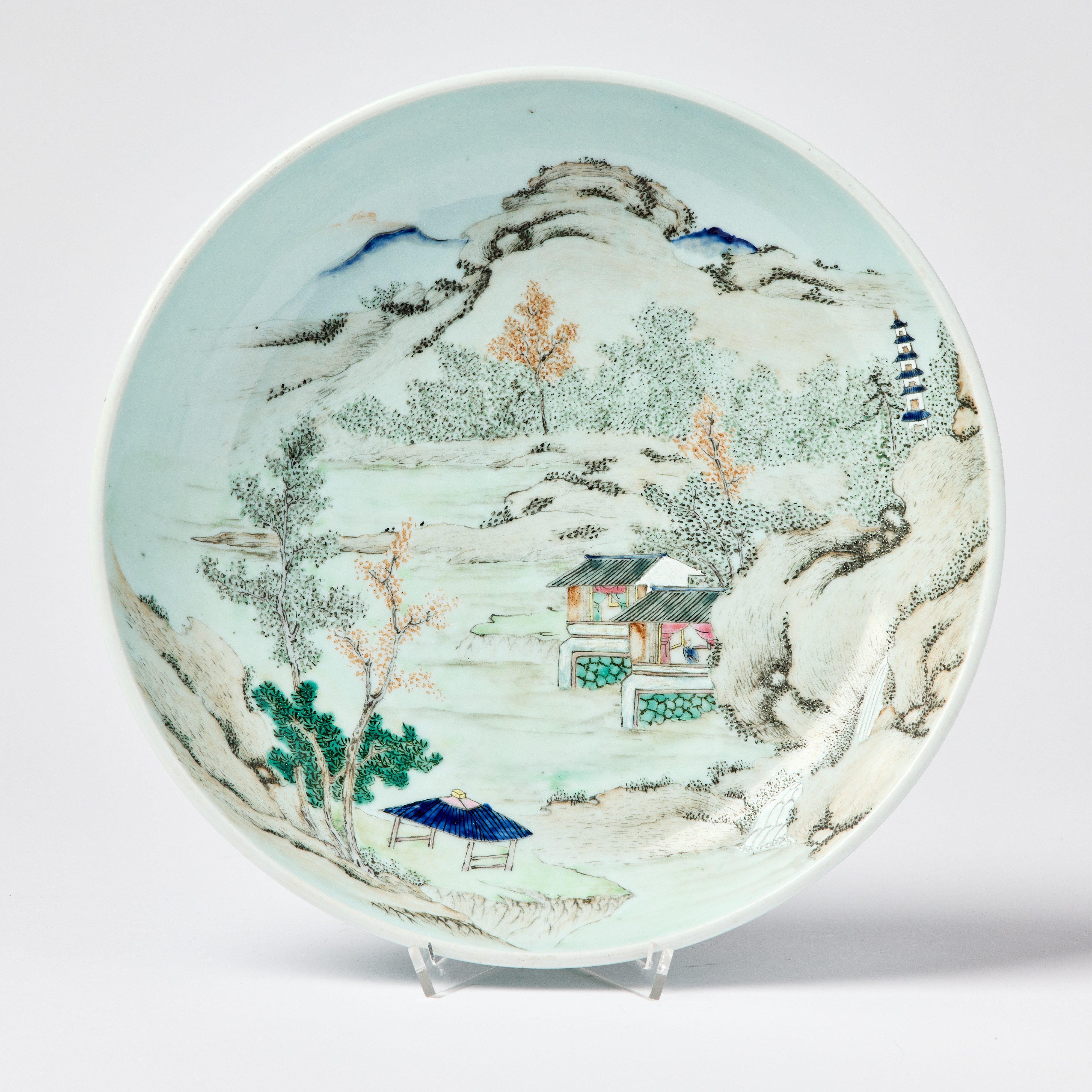 A Chinese Famille Verte Dish.