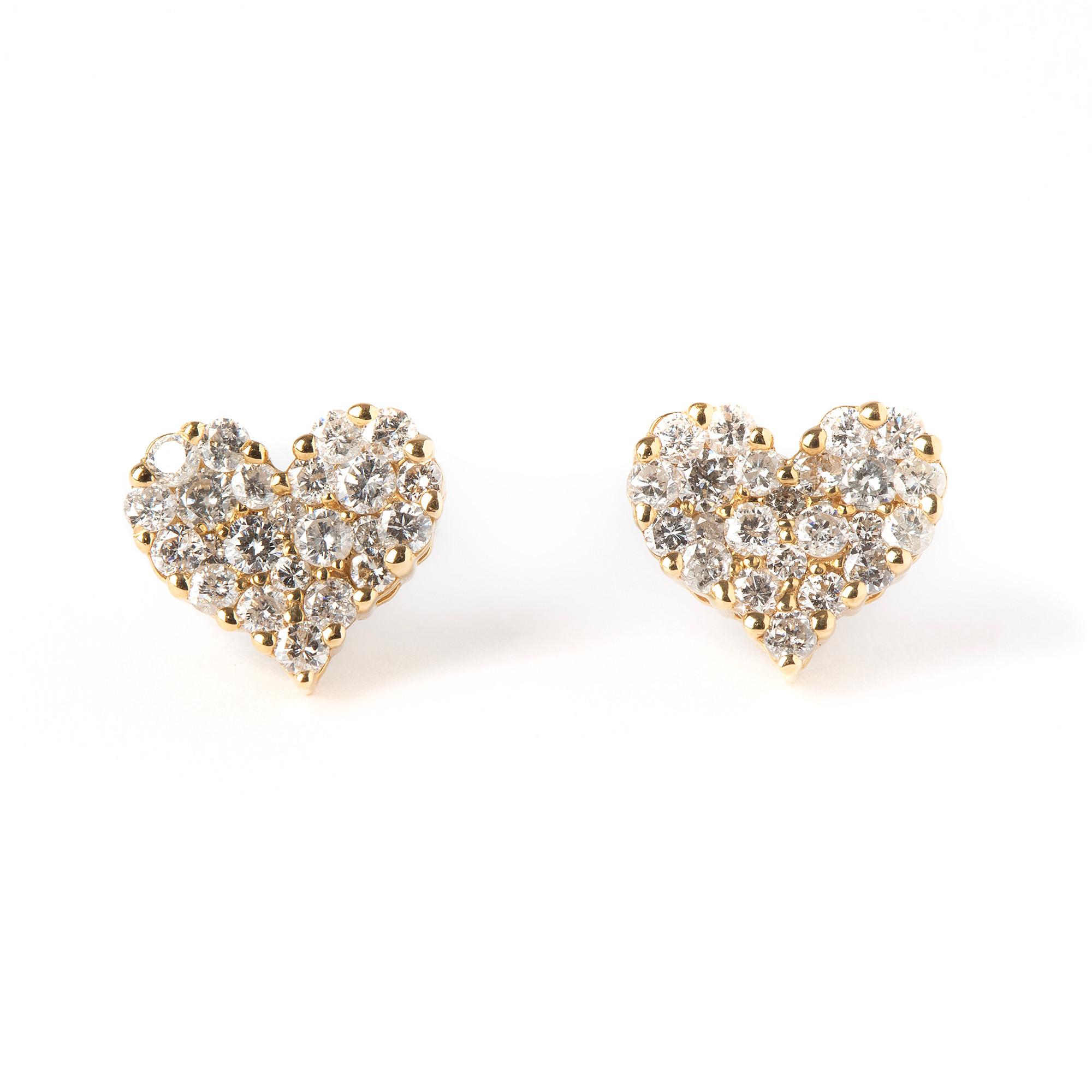 ÖRHÄNGEN, 18K guld med briljantslipade diamanter, totalt ca 1.00 ct.
