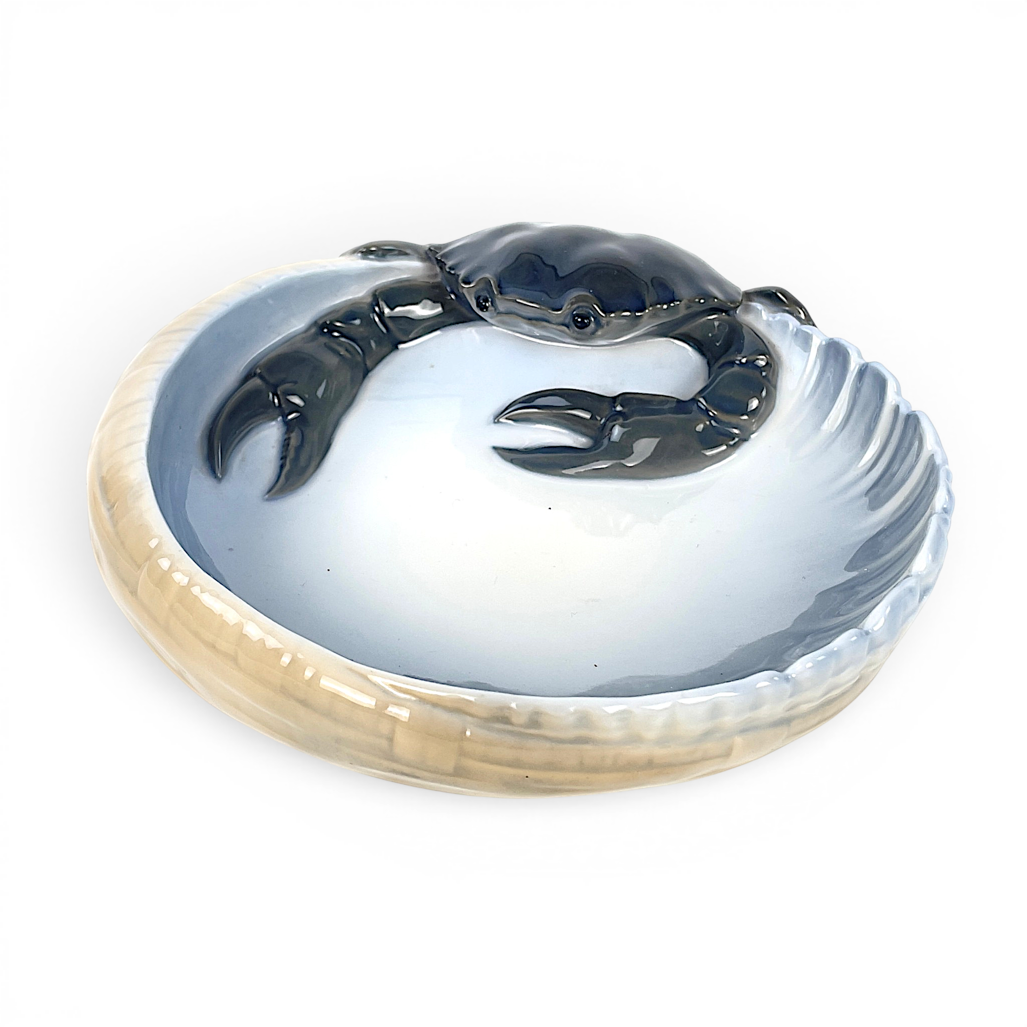 SKÅLFAT, porslin, med krabbdekor, Royal Copenhagen, Danmark.