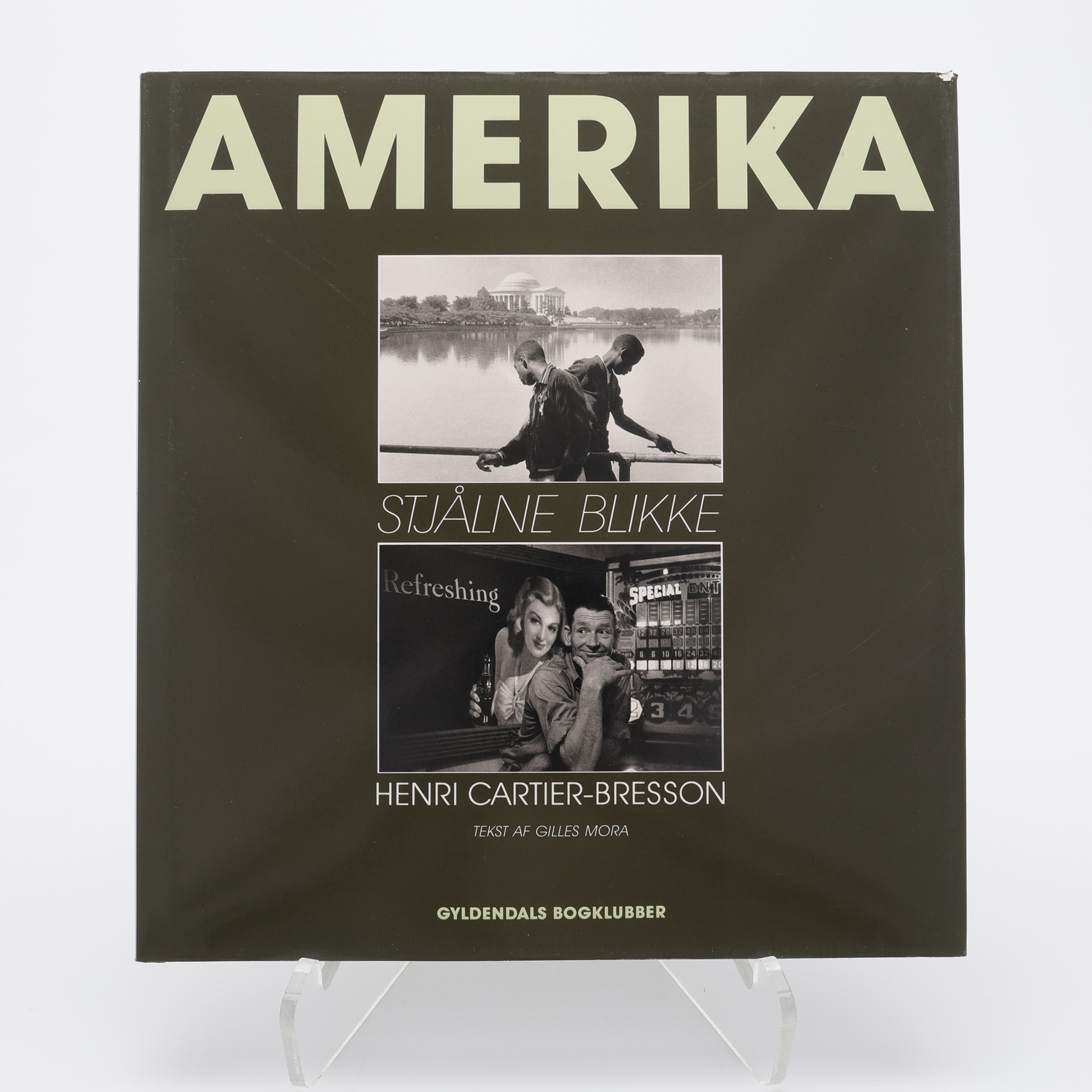 FOTO. DANSK UTGÅVA AV DEN FRANSKE MAGNUM-FOTOGRAFEN HENRI CARTIER-BRESSONS AMERIKA - STJÅLNE BLIKKE 1991.