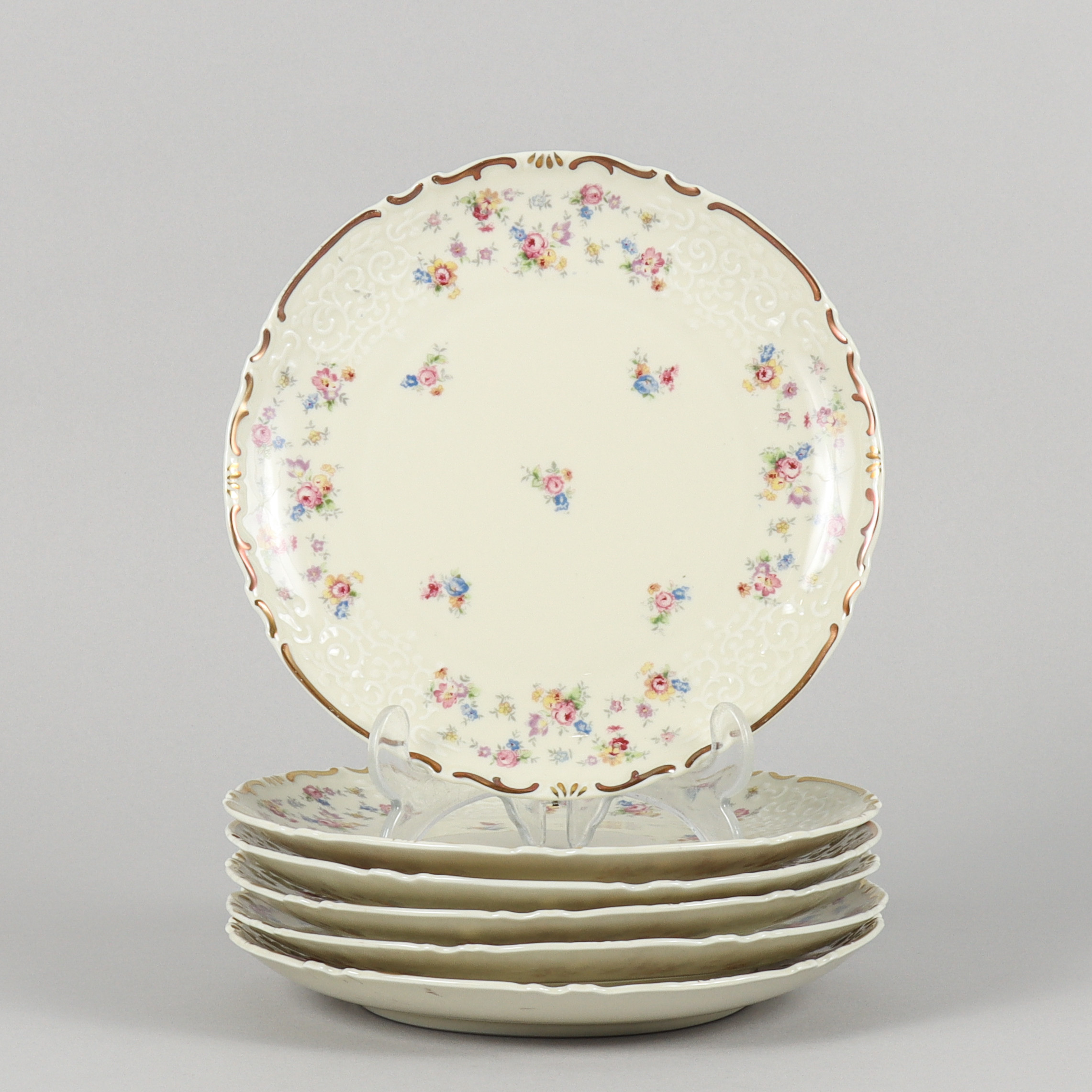 ASSIETTER 6 stycken Schirnding Bavaria, 1900-talets mitt.