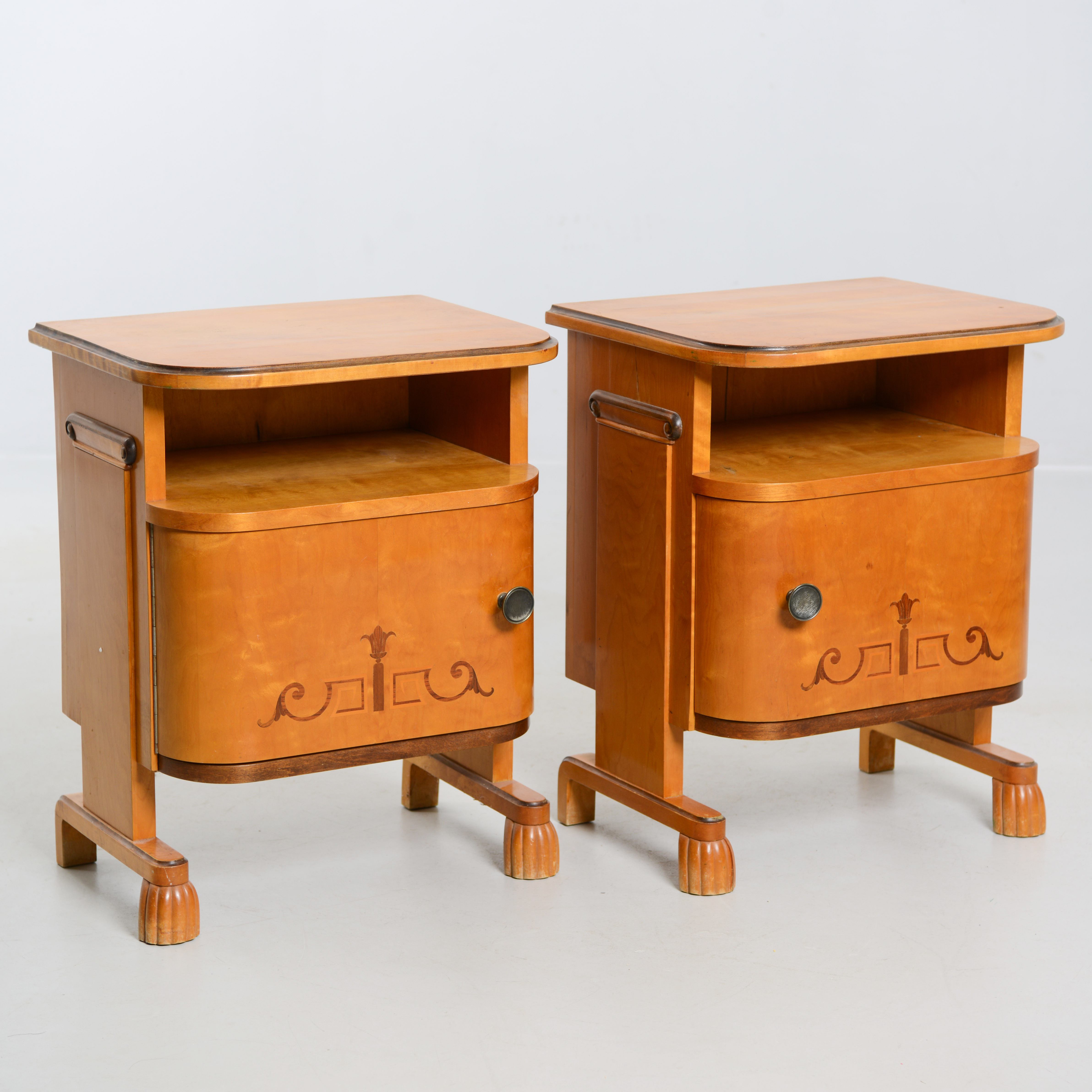 SÄNGBORD, ett par, art deco, 1920/30-tal.