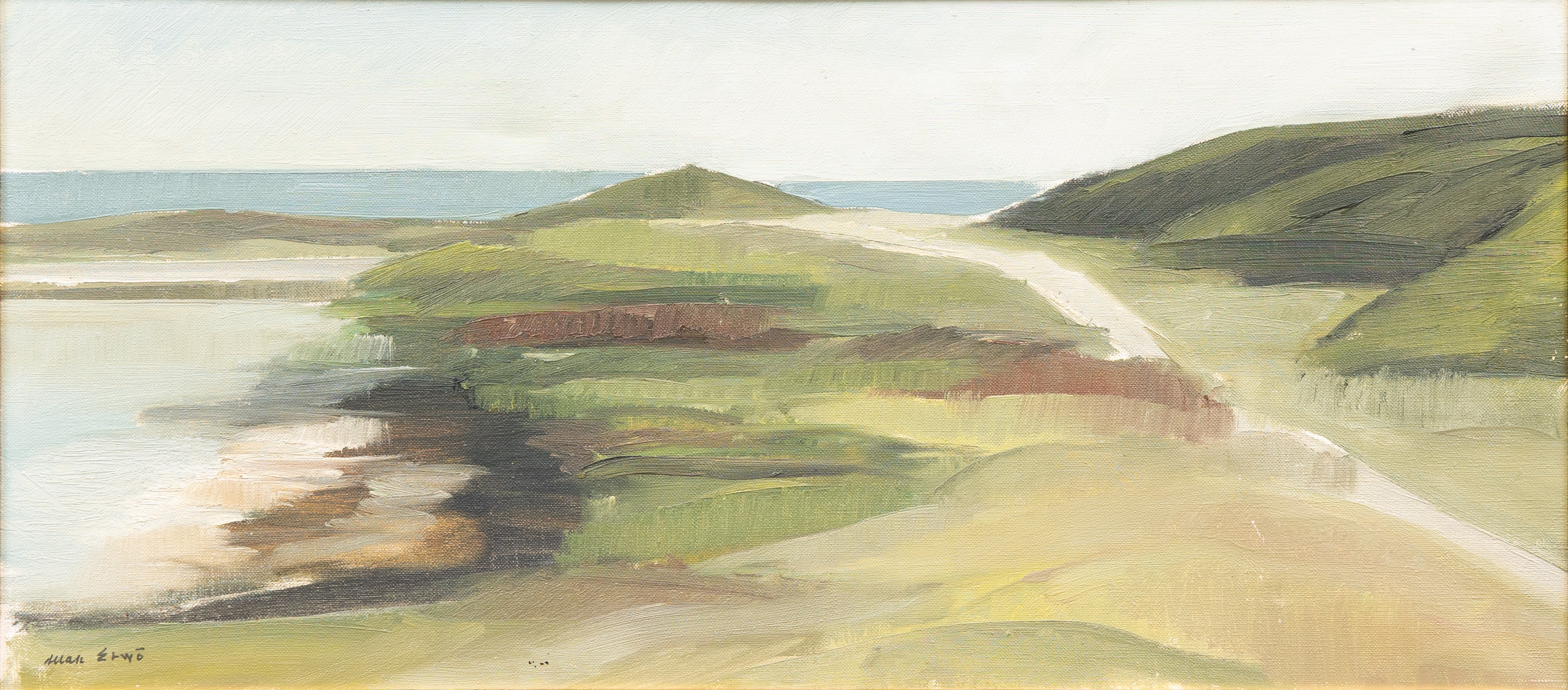 ALLAN ERWÖ (1921-2007. "Ingelstorps strand", olja på duk, signerad.
