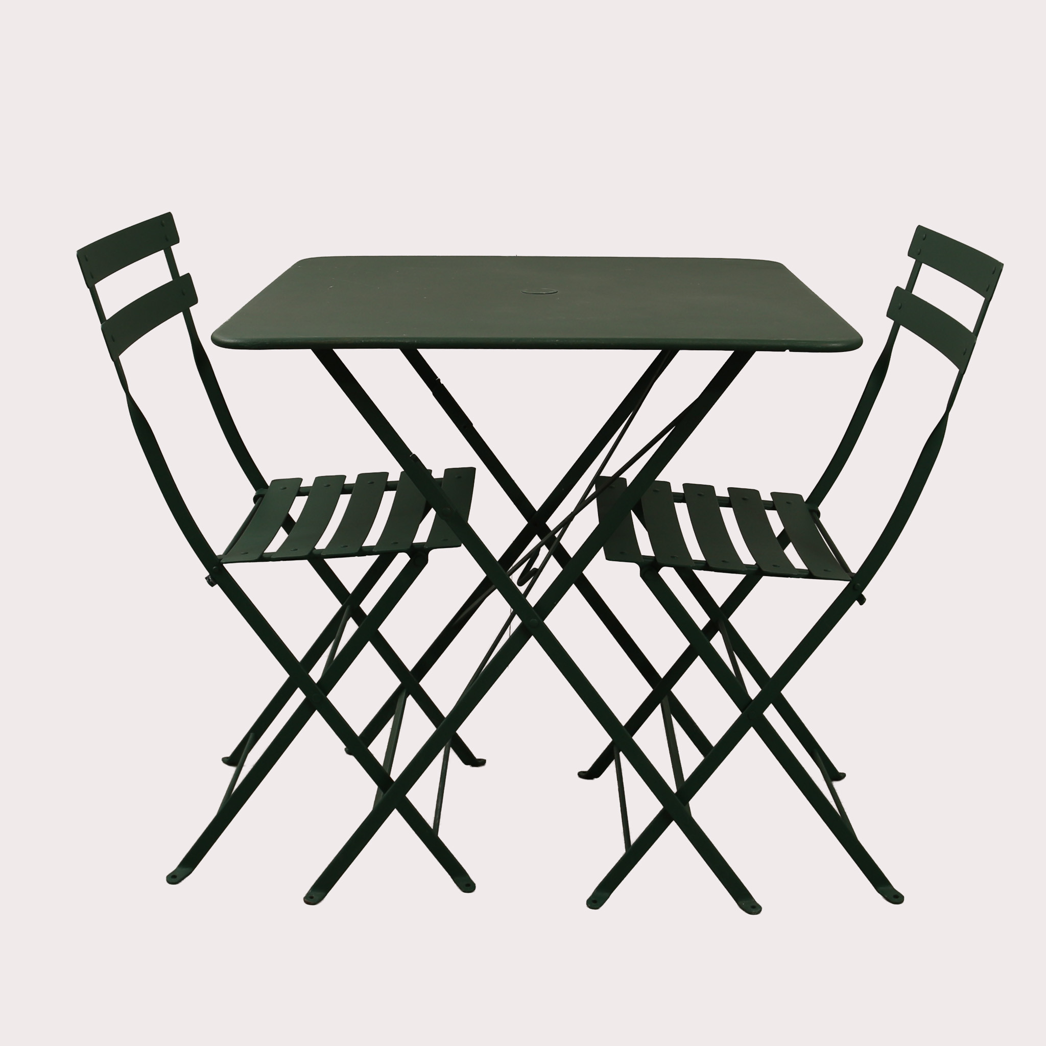 TRÄDGÅRDS/BALKONGMÖBLEMANG, stål, Cedar Green, "Bistro", Fermob, Frankrike.