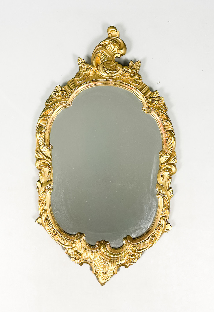 SPEGEL, rokokostil, förgylld, 1900-tal.