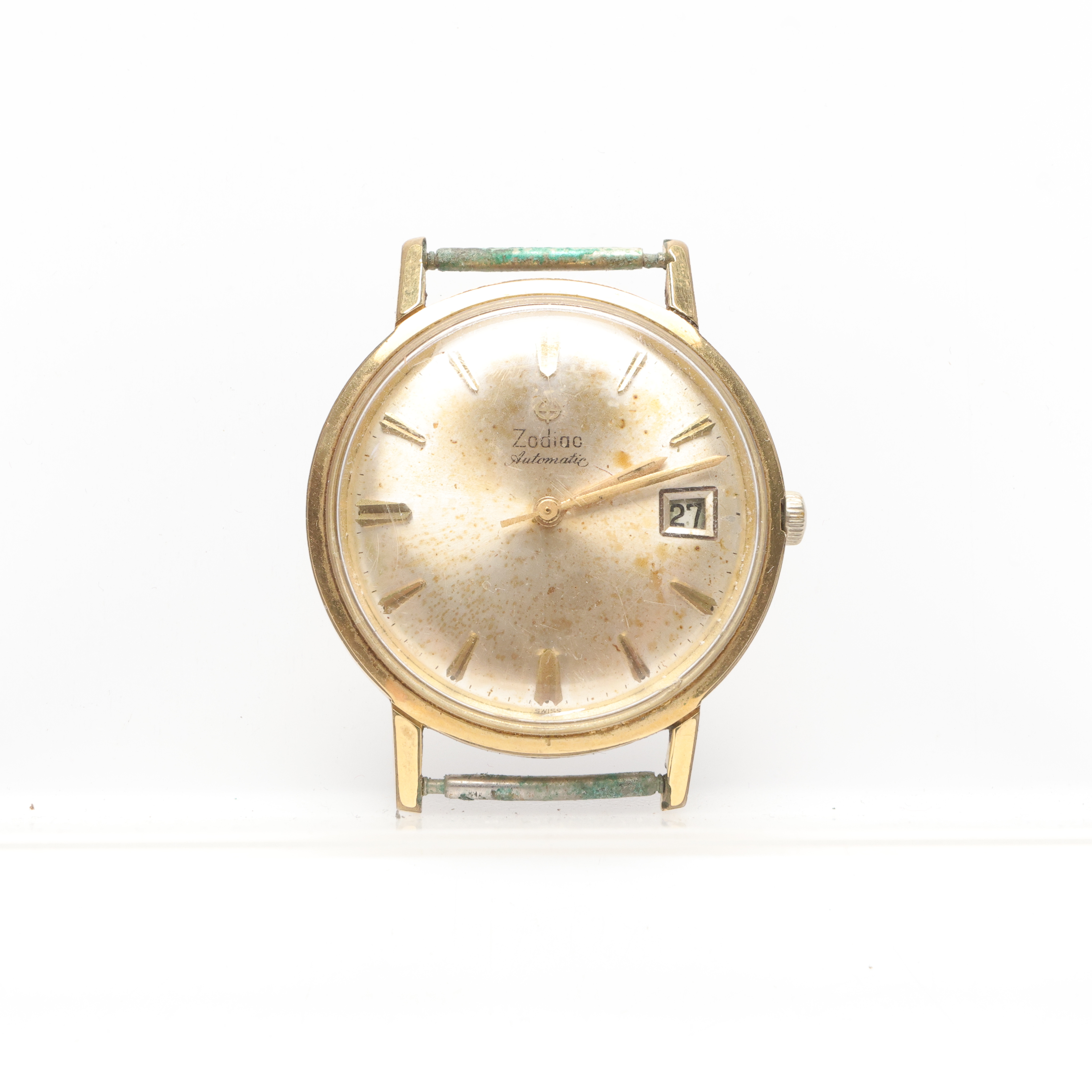 ARMBANDSUR, Zodiac, automatic, guld på stål.