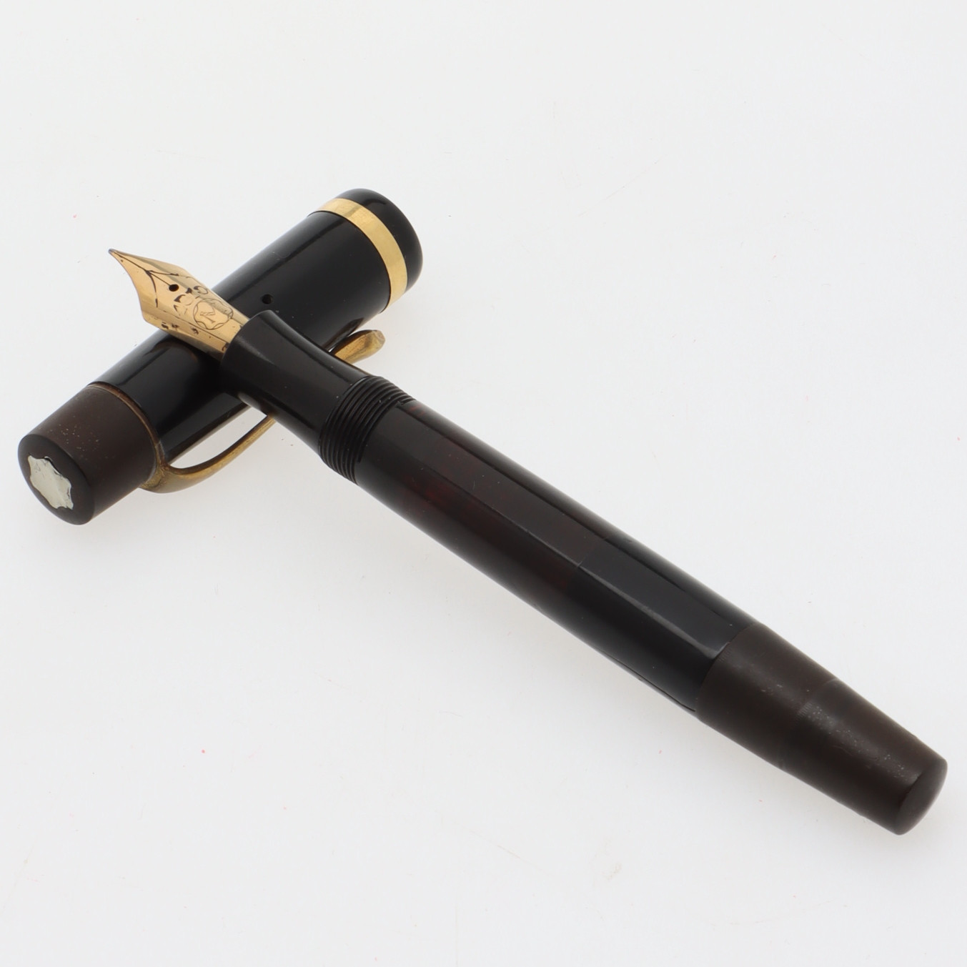 MONTBLANC, reservoarpenna, modell 136 B, 1930/40-tal.