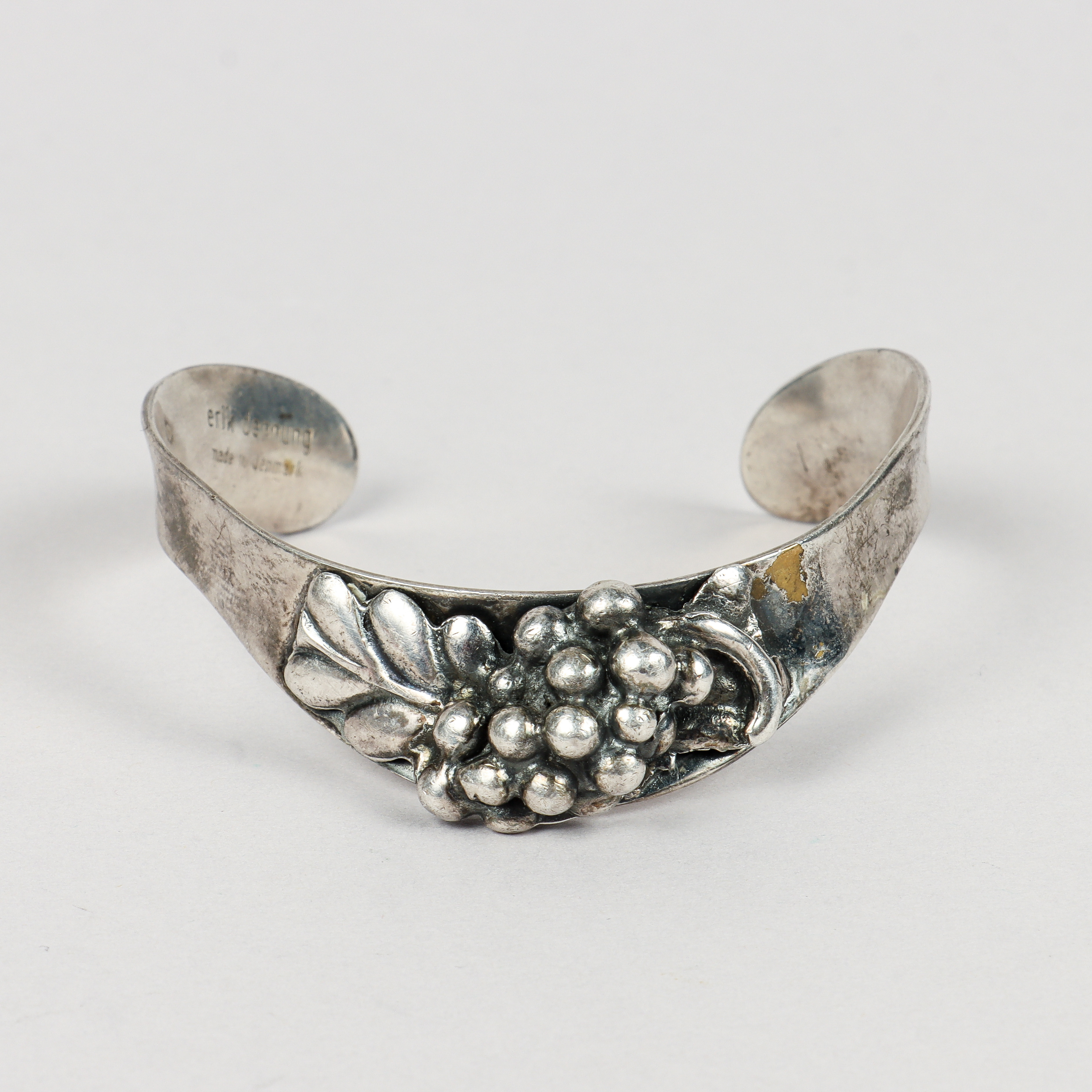 ERIK DENNUNG. Armring, nysilver, Danmark.