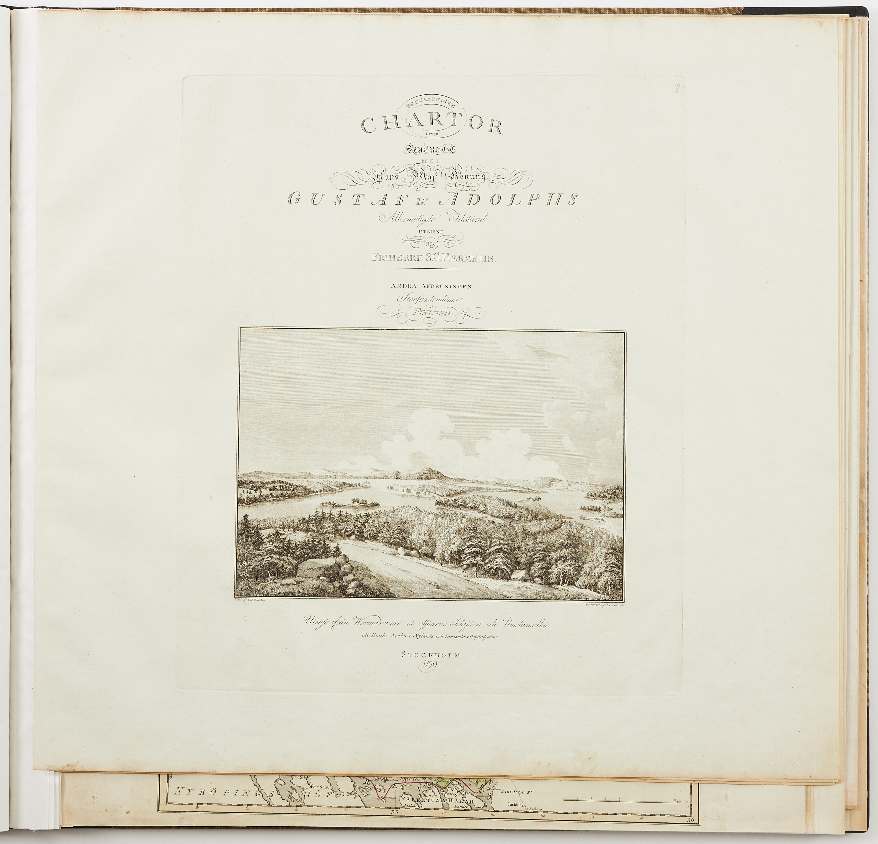S. G. HERMELINS ATLAS ÖVER SVERIGE OCH FINLAND 29 KARTOR.