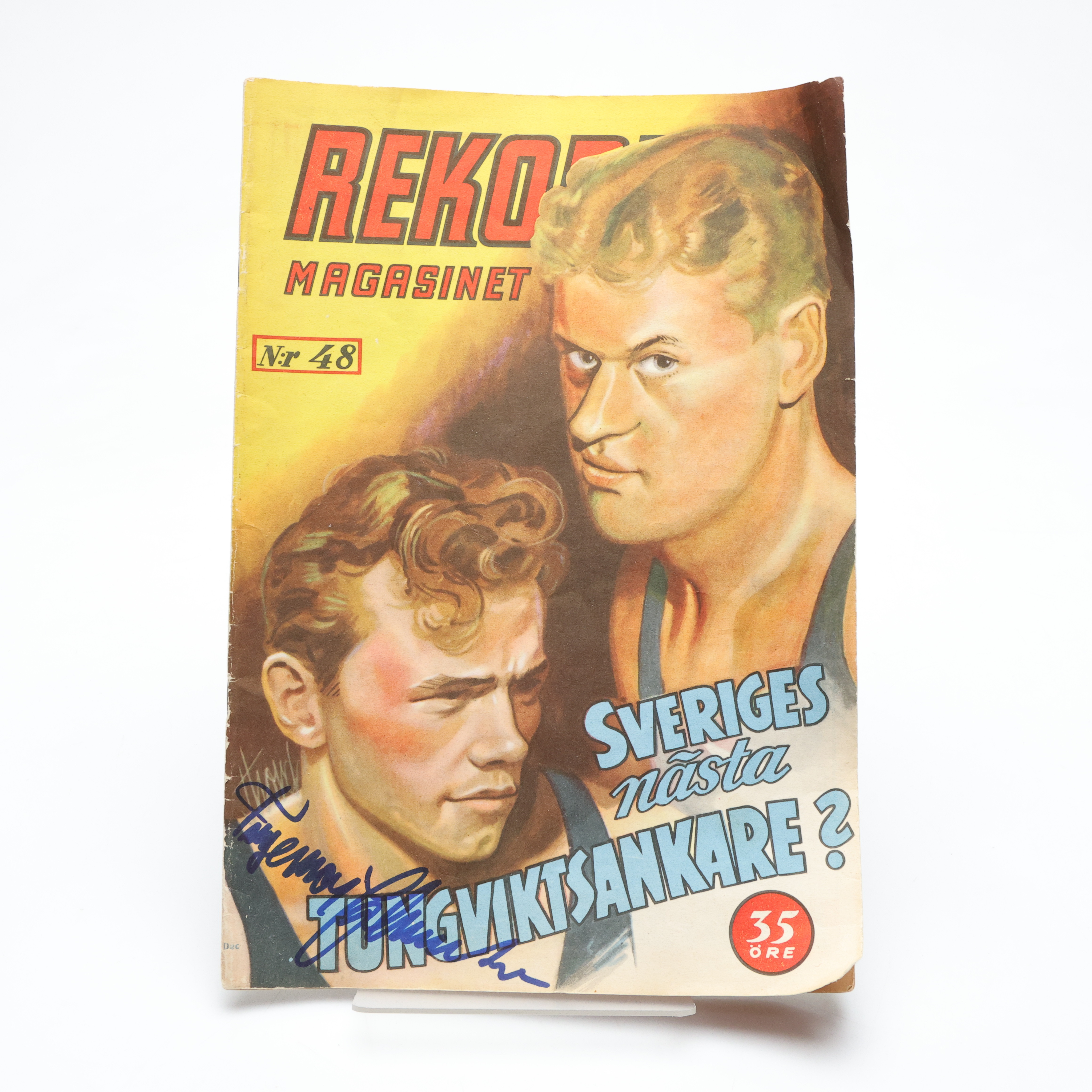 TIDNING, Rekord Magasinet Nr 48, Ingemar Johansson autograf.