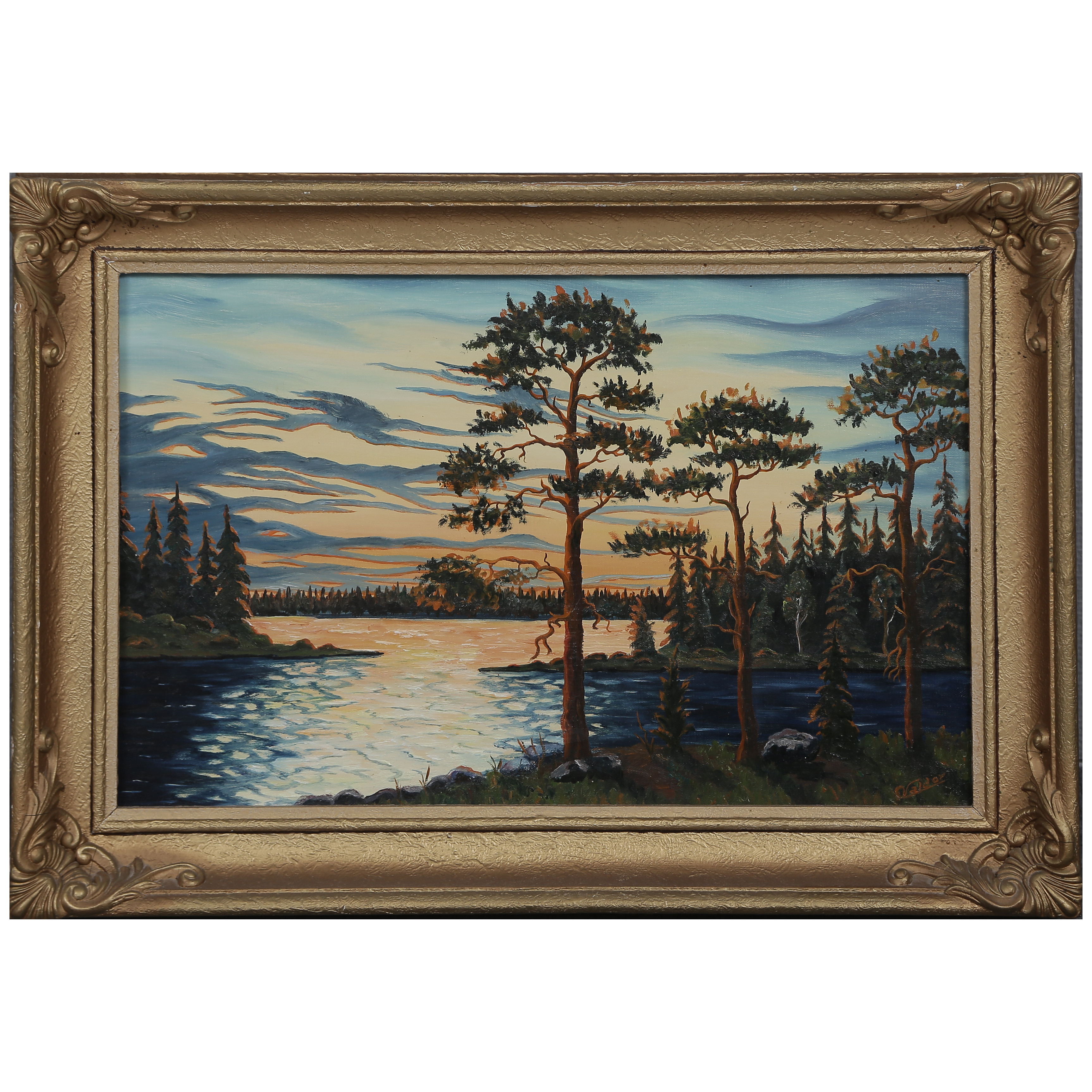 VALDOR KARLSSON (1913–1978) OLJA PÅ DUK, SIGNERAD.