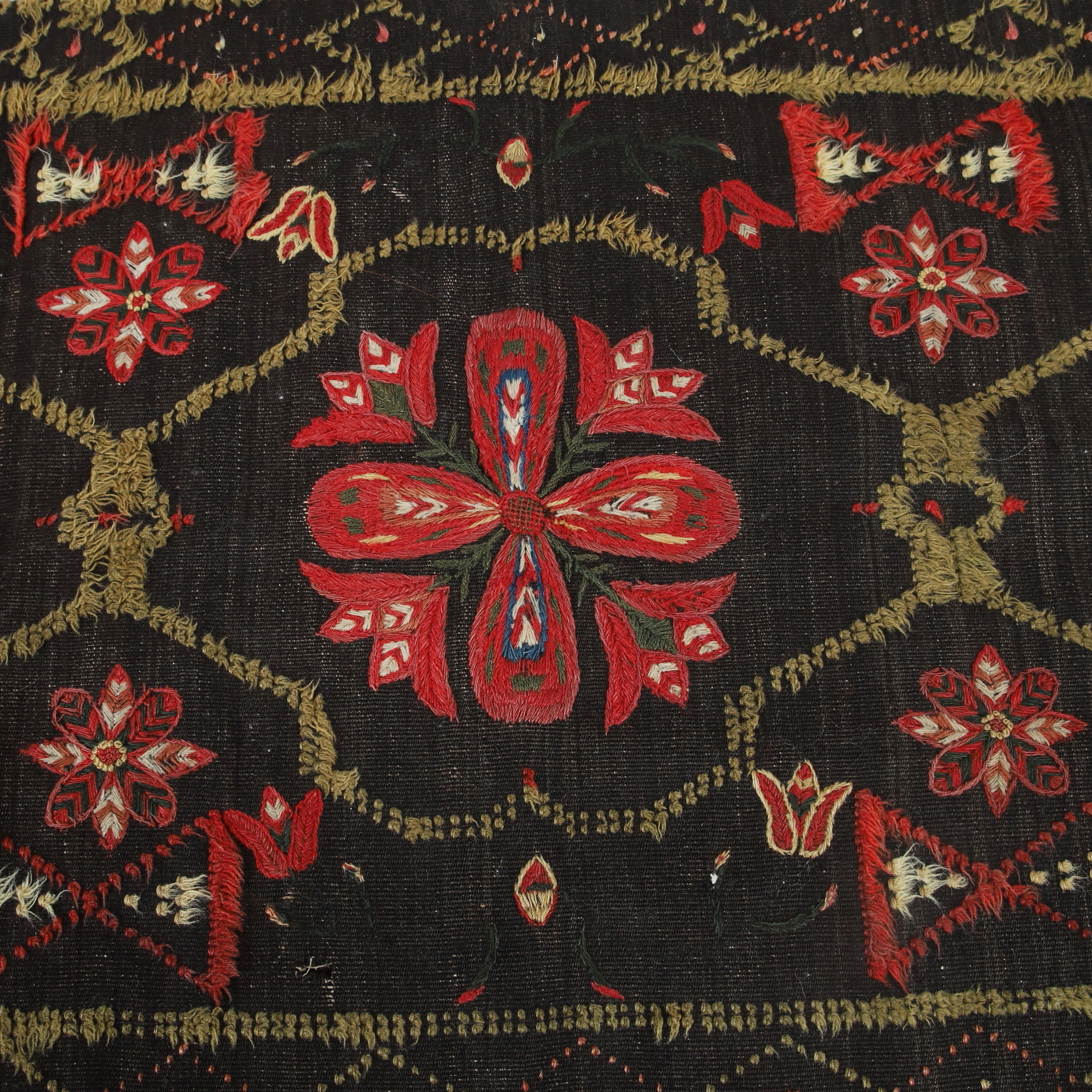 AGEDYNA, textil, broderad, signerad AHD, Skåne, daterad 1853.
