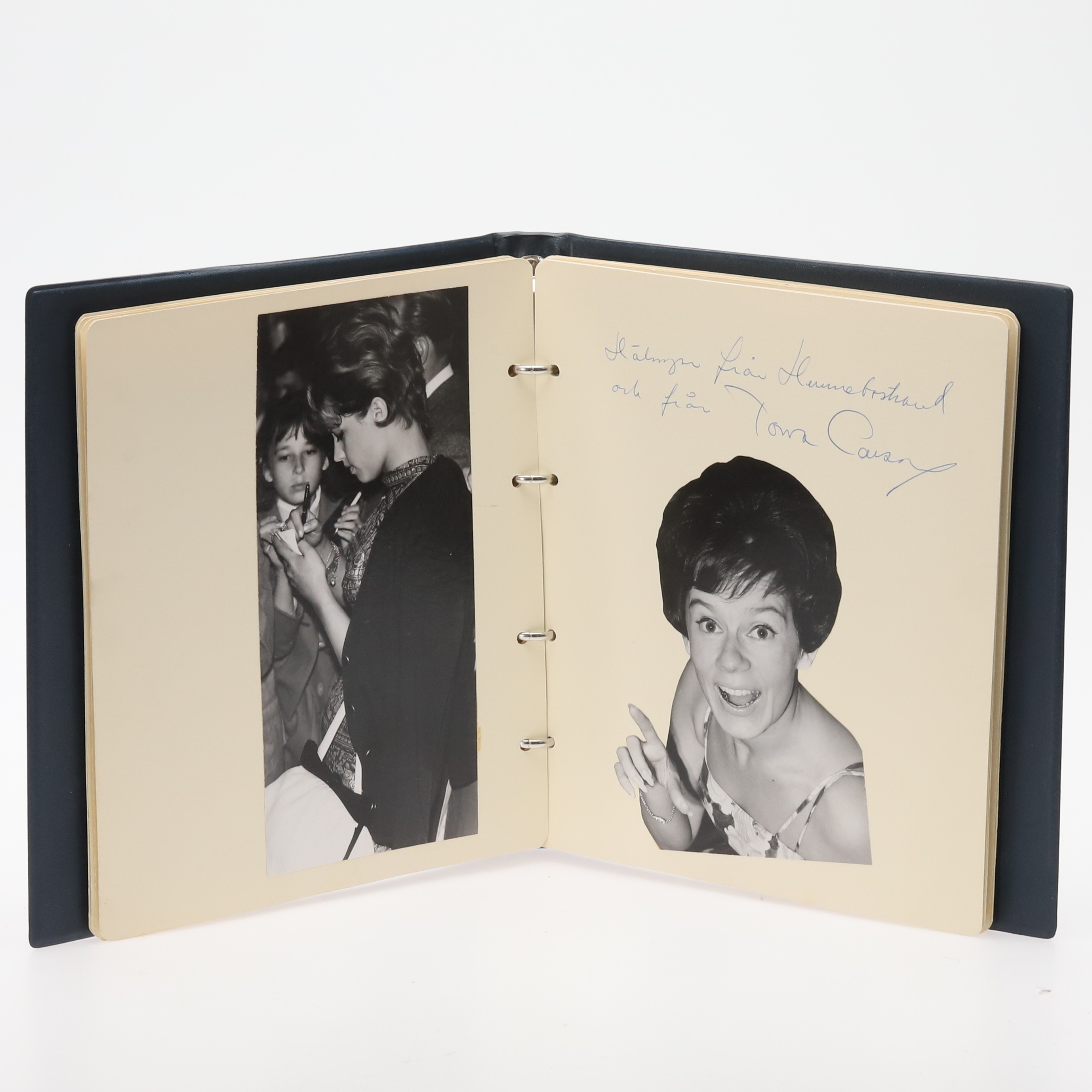 SAMLING AUTOGRAFER, 1960-tal, bla Lill Babs, Monica Z, Sven Ingvars,mfl.