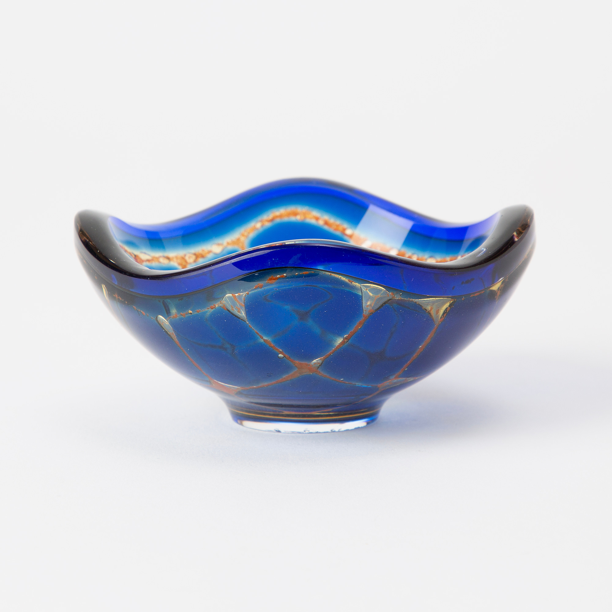 SVEN PALMQVIST. Skål, "Ravenna", glas, Orrefors, 1963.