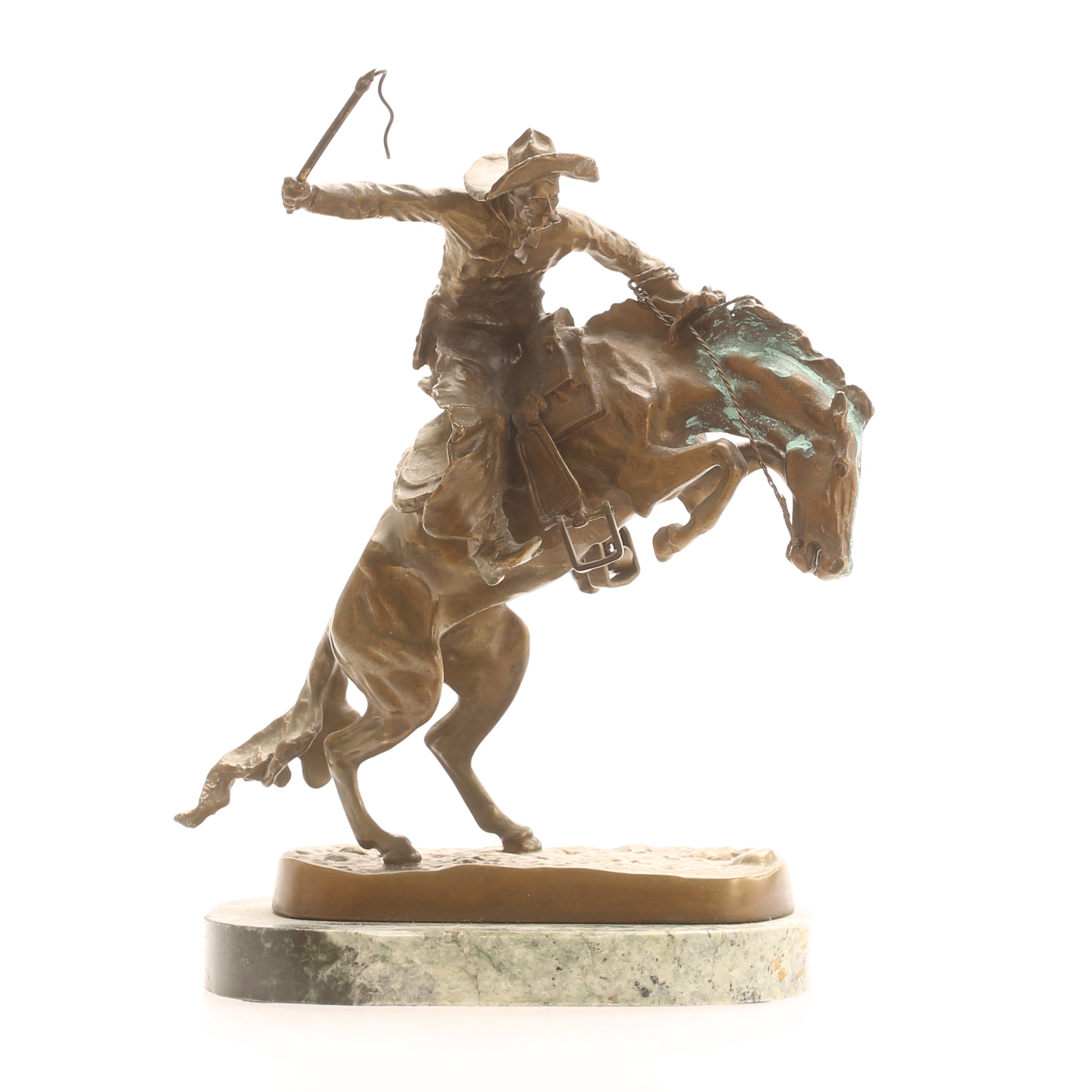 FREDRIC REMINGTON. Efter, skulptur brons signerad.