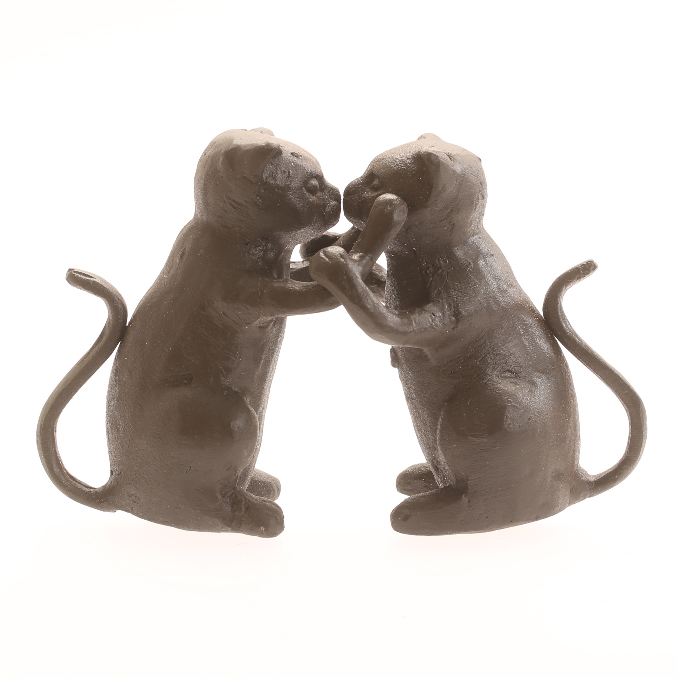 SKULPTUR, katter, gjutjärn, samtida.