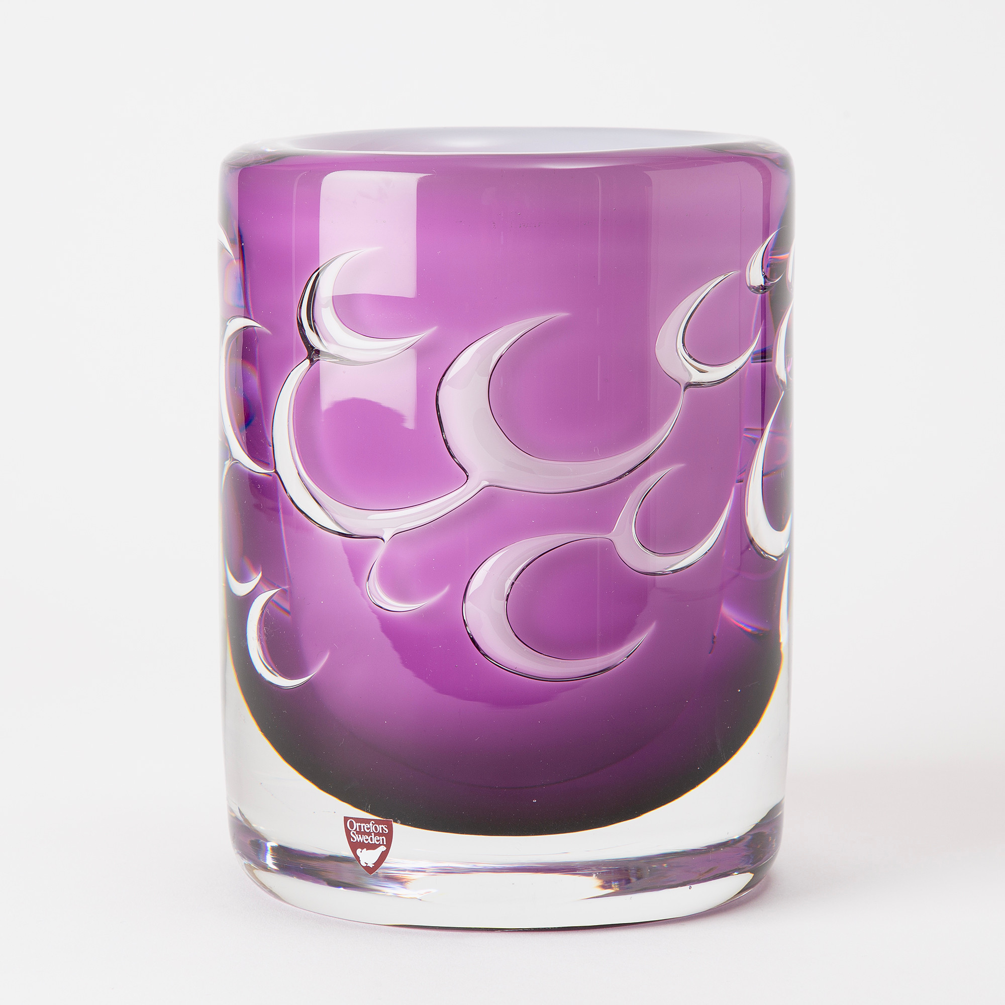 OLLE ALBERIUS. Skål, glas, signerad, Orrefors.