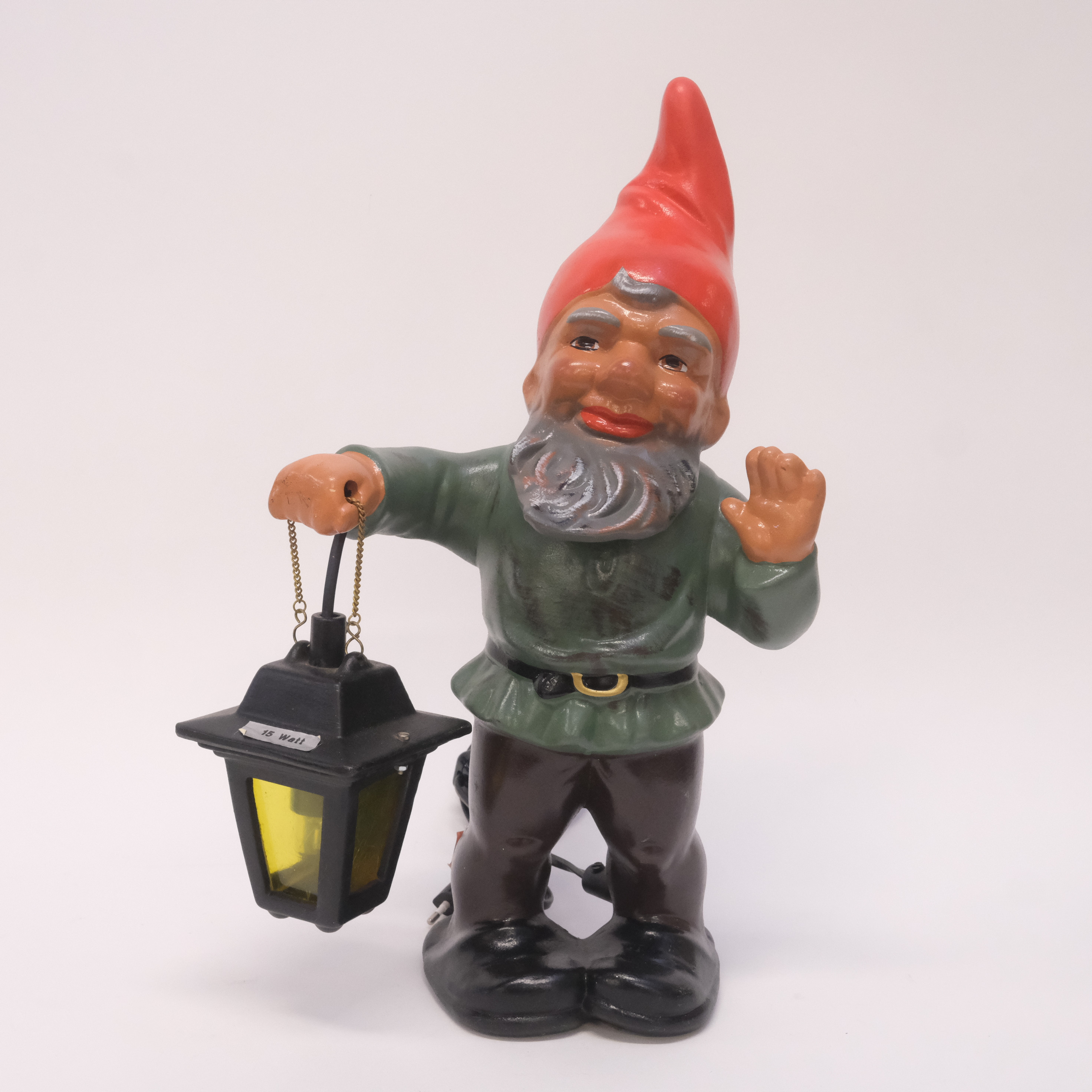 FIGUR I FORM AV EN TOMTE MED LYKTA, HEISSNER.