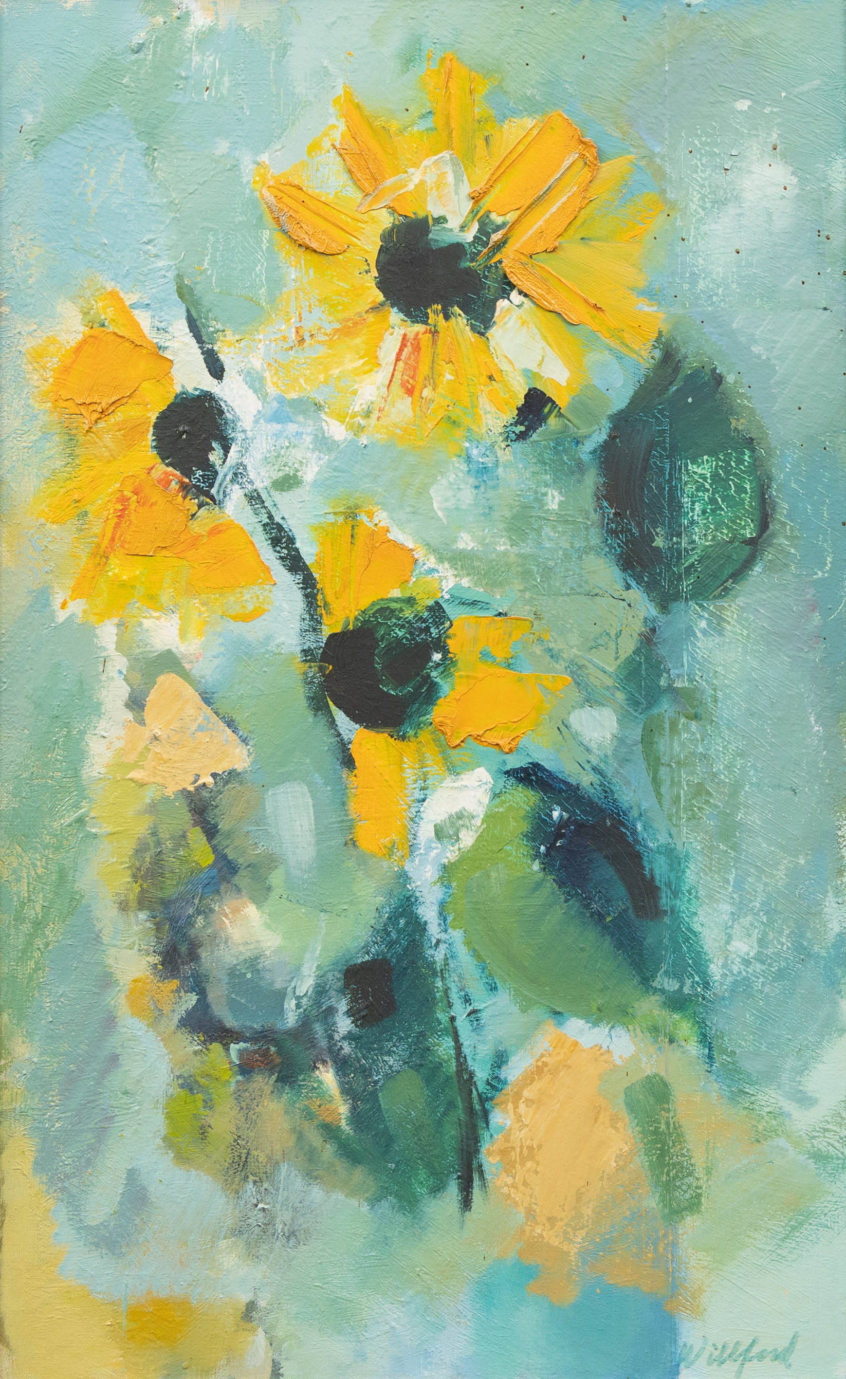 GUNNAR WILLFORD (1916-2000). Blomster, olja på duk, signerad.