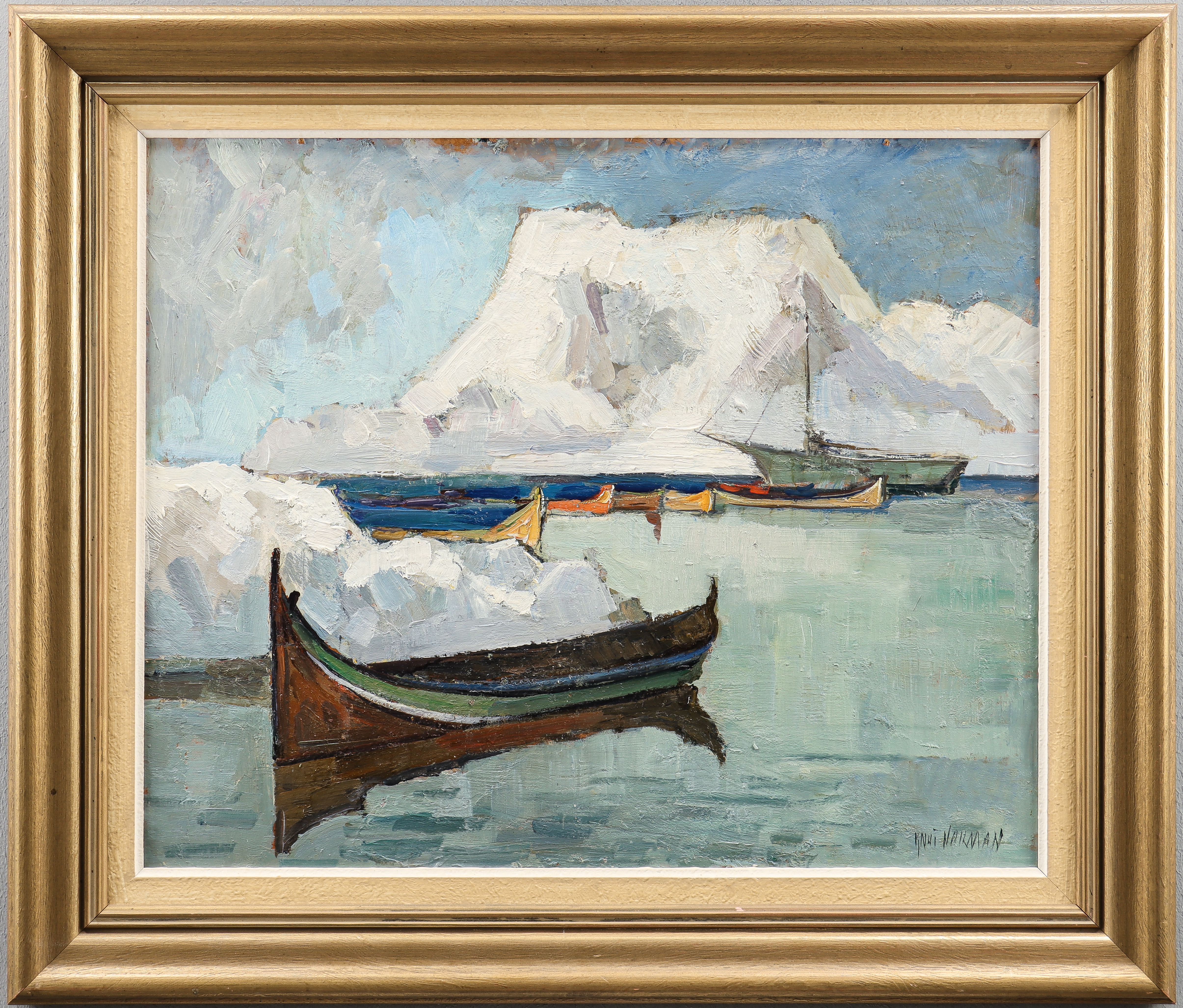 KNUT NORRMAN. Motiv från Lofoten.