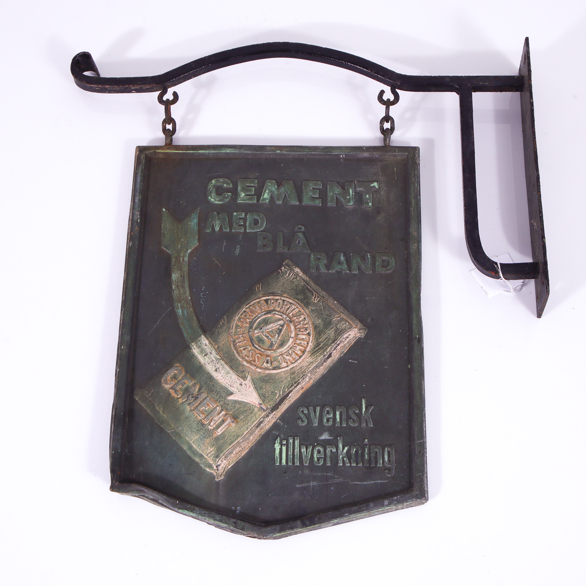 PORTLAND CEMENT, hängskylt, ca 1930-tal.