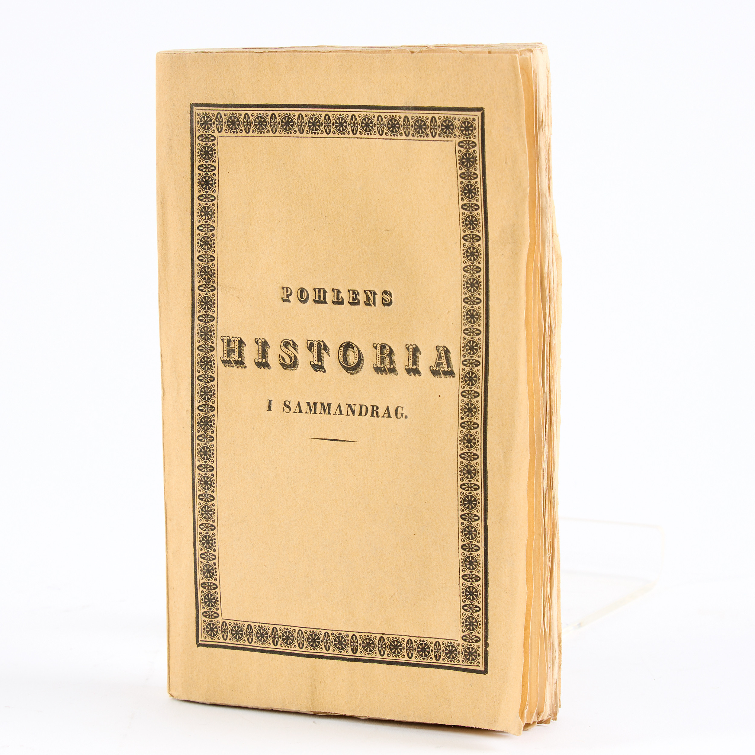 BOK. "Pohlens historia i sammandrag", Leon Thiessé, Stockholm, 1836.
