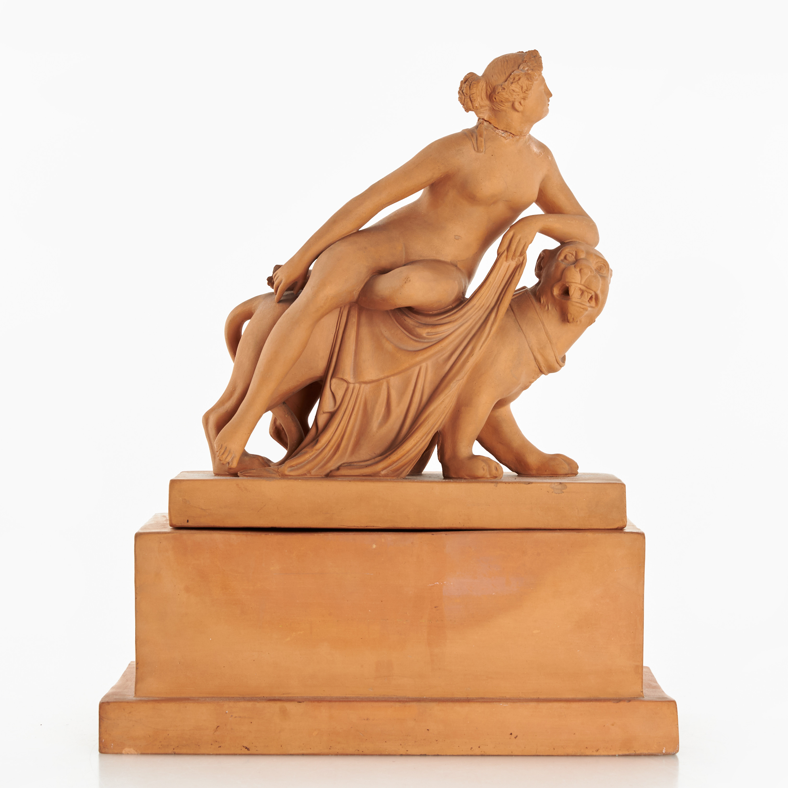 JOHANN HEINRICH DANNECKER, efter. SKULPTUR, "Ariadne på Pantern", terracotta, Lauritz Hjorth, Danmark, 1800-talets senare del.