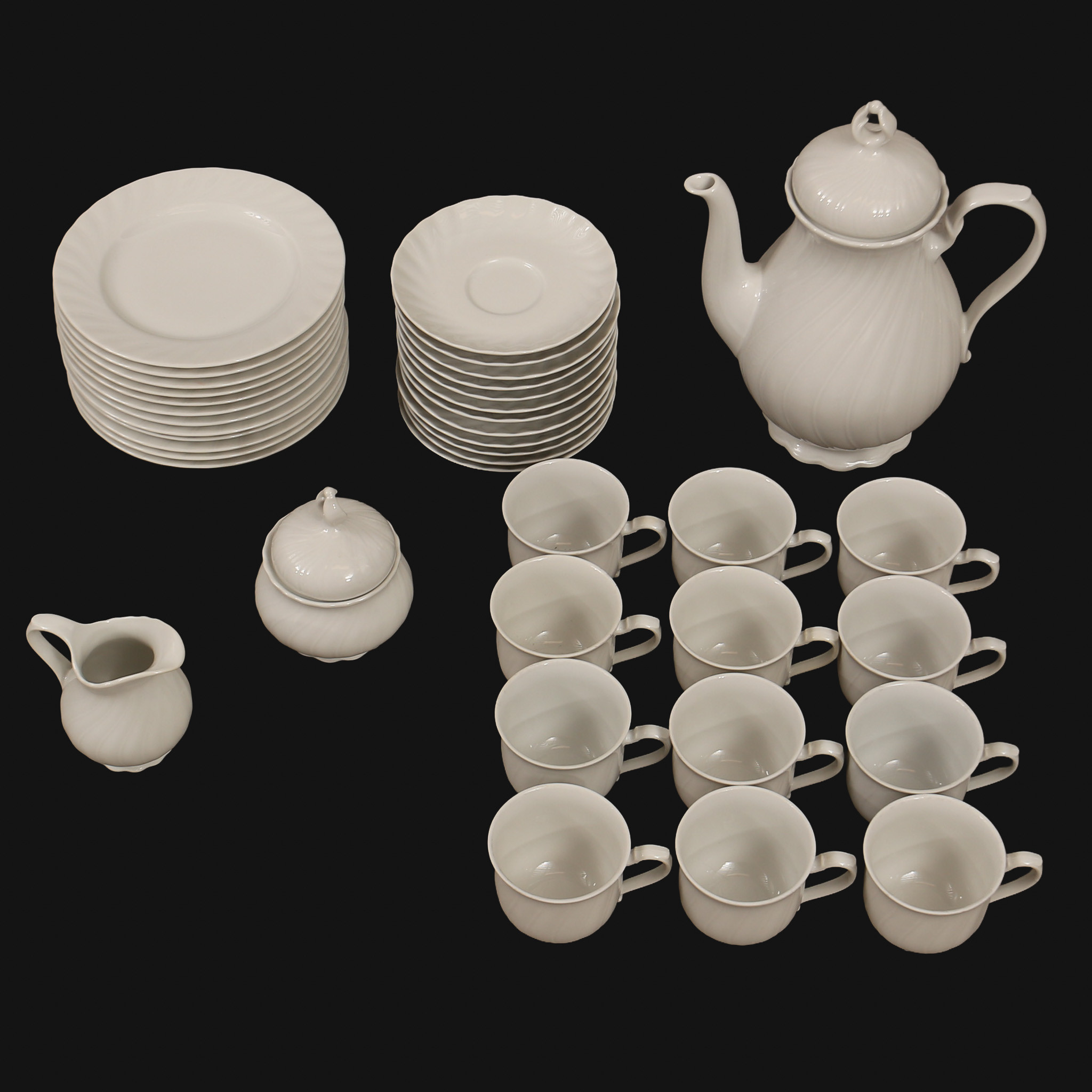 KAFFESERVIS, porslin, Selmann Weiden, Västtyskland.
