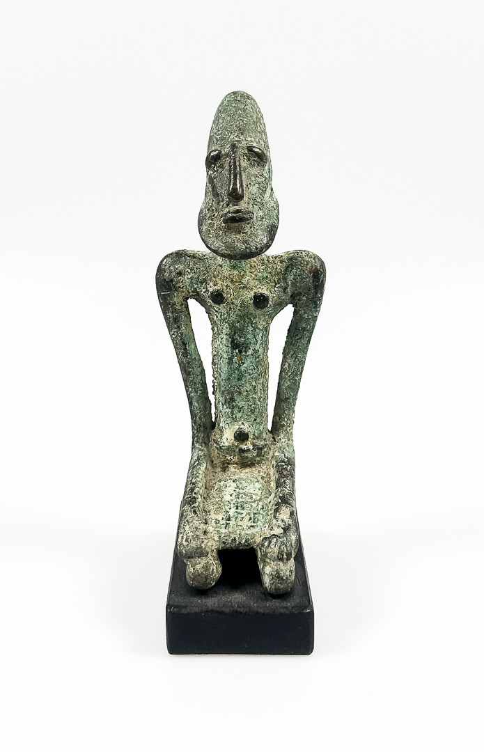 SKULPTUR, patinerad brons, Afrika.