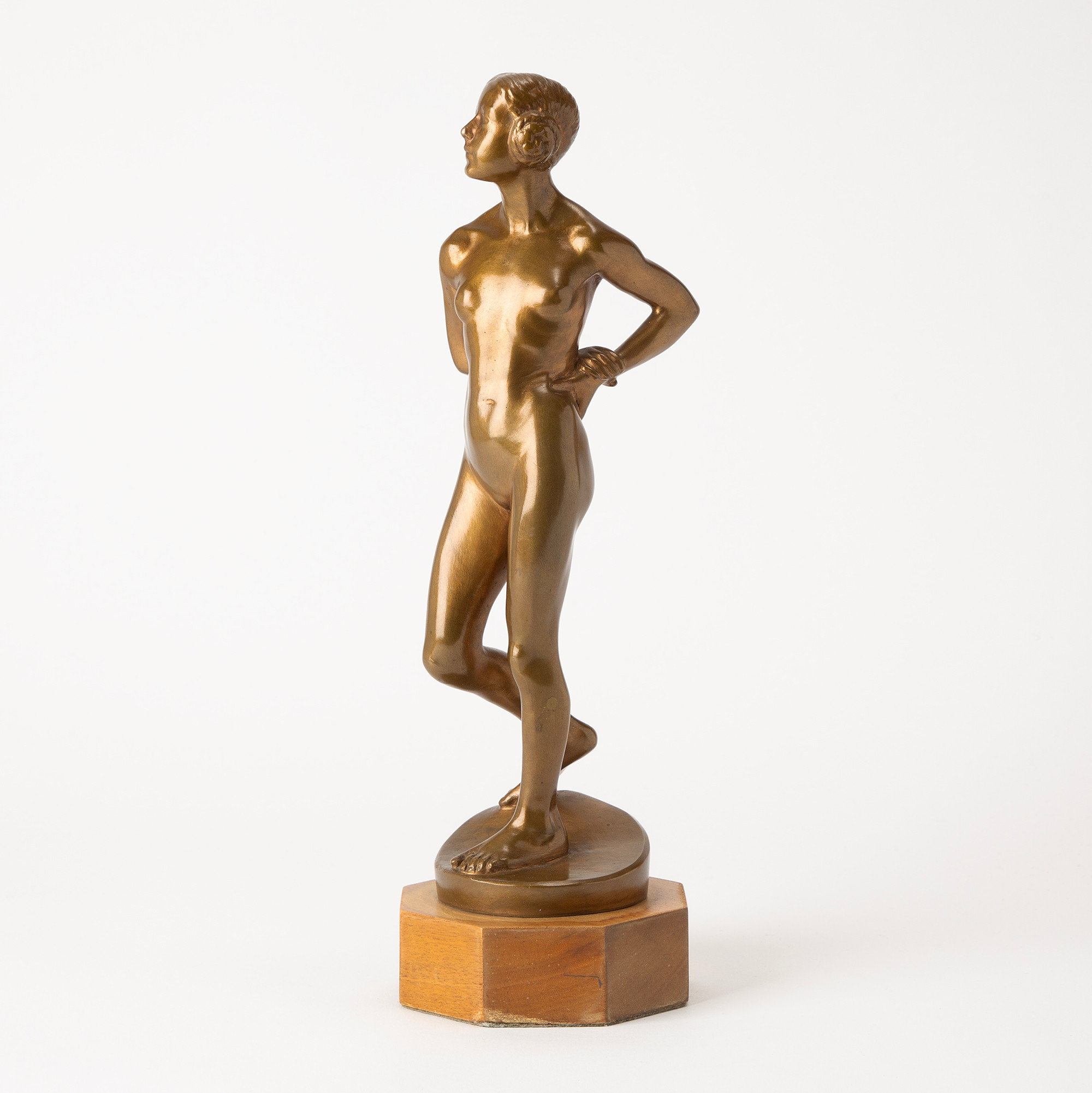 TORE STRINDBERG. Skulptur, brons. Signerad samt daterad -19.