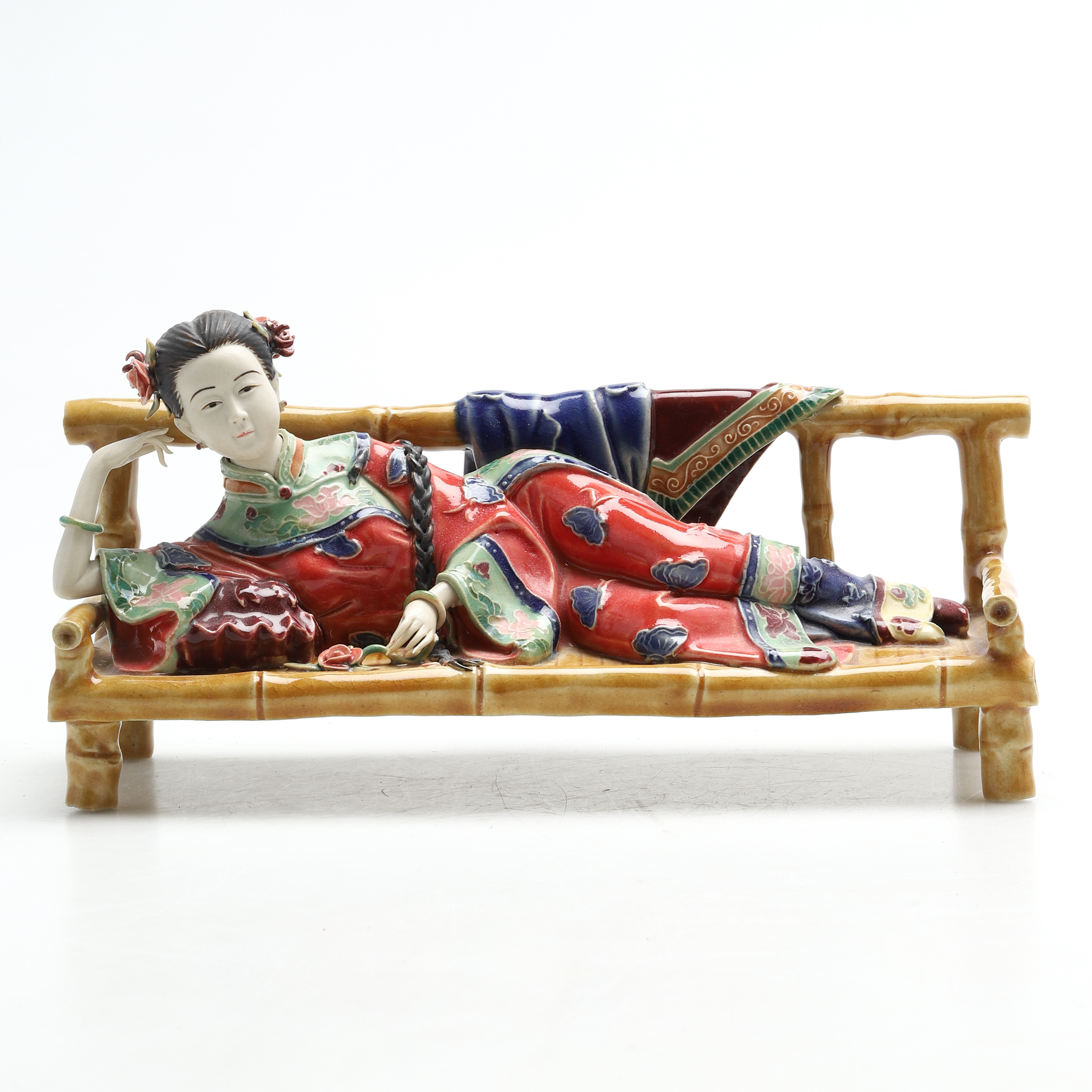 LIN WEI DONG, keramik, "Vårkänslor", Kina, modern tillverkning.