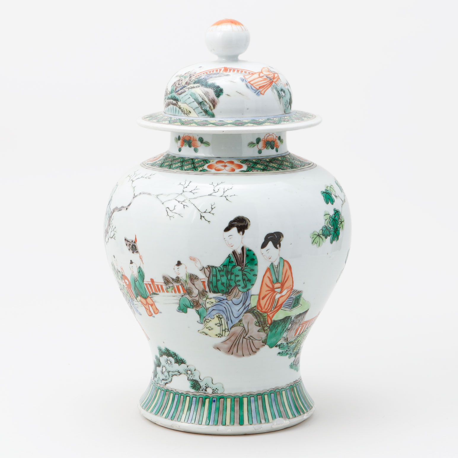 LOCKURNA, porslin, Kina, 1800/1900-tal.