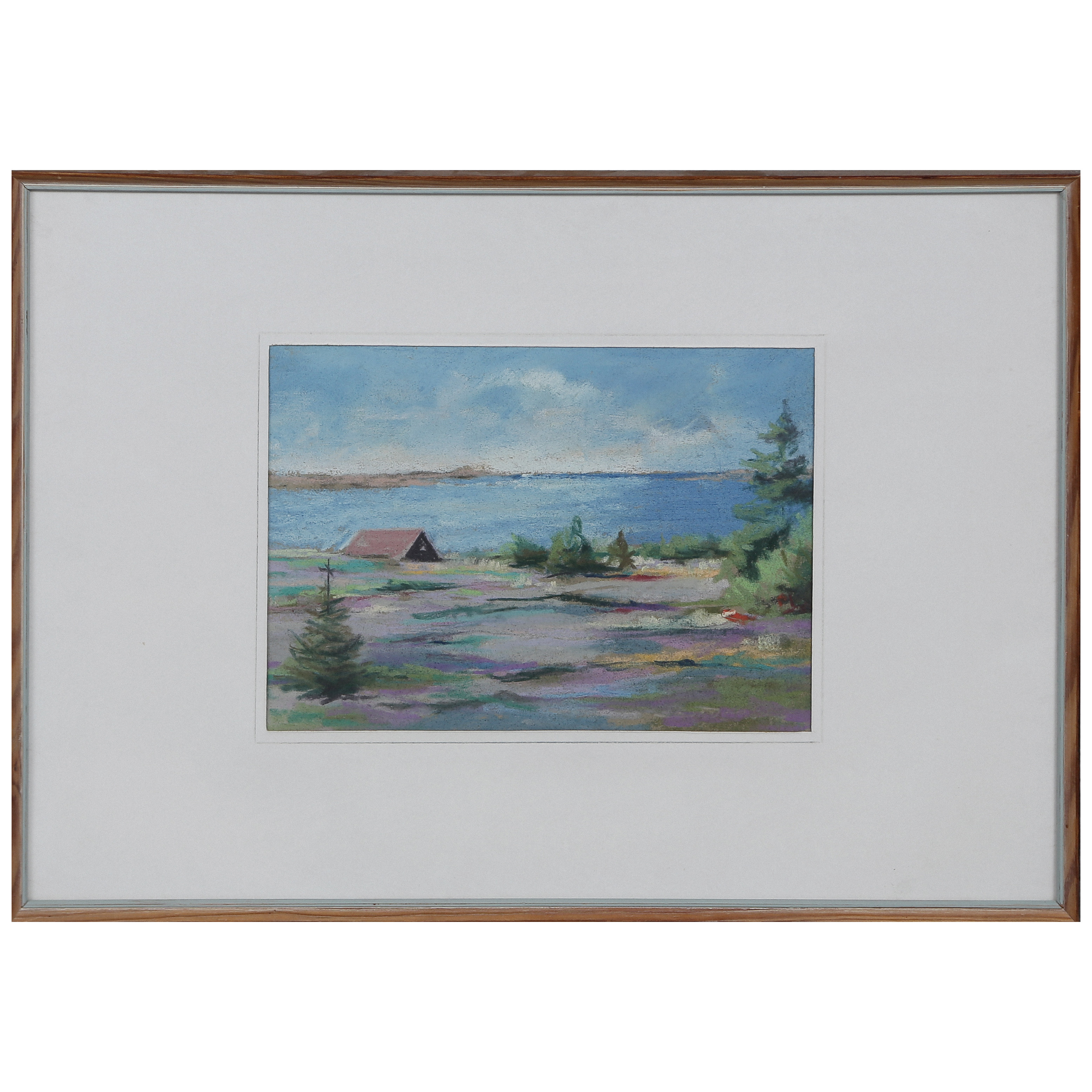 KARL SUNDSTRÖM, PASTELL PÅ PAPPER, SIGNERAD, INGLASAD.