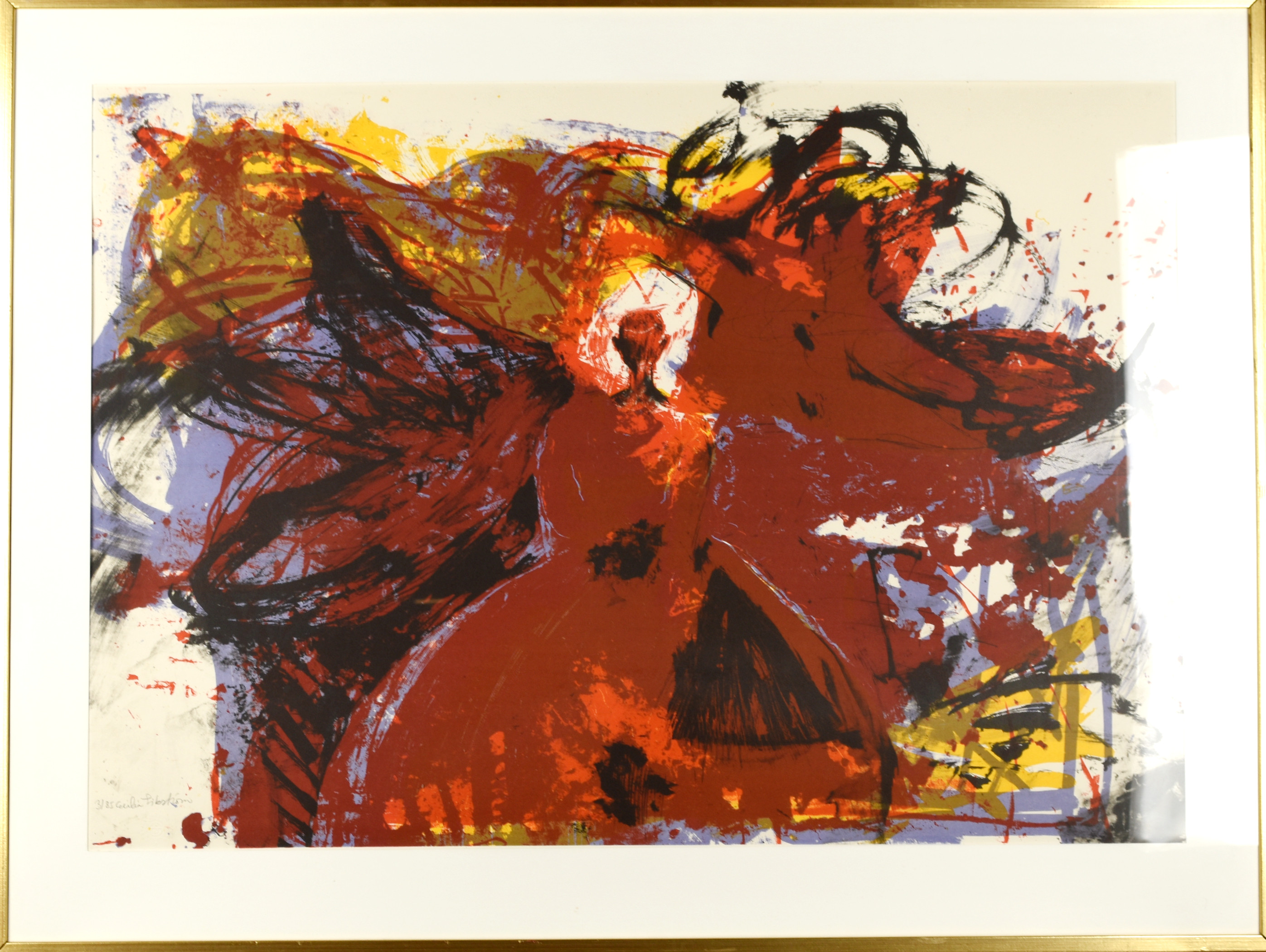 CECILIA SIKSTRÖM. Färglitografi, numrerad 3/85, signerad.