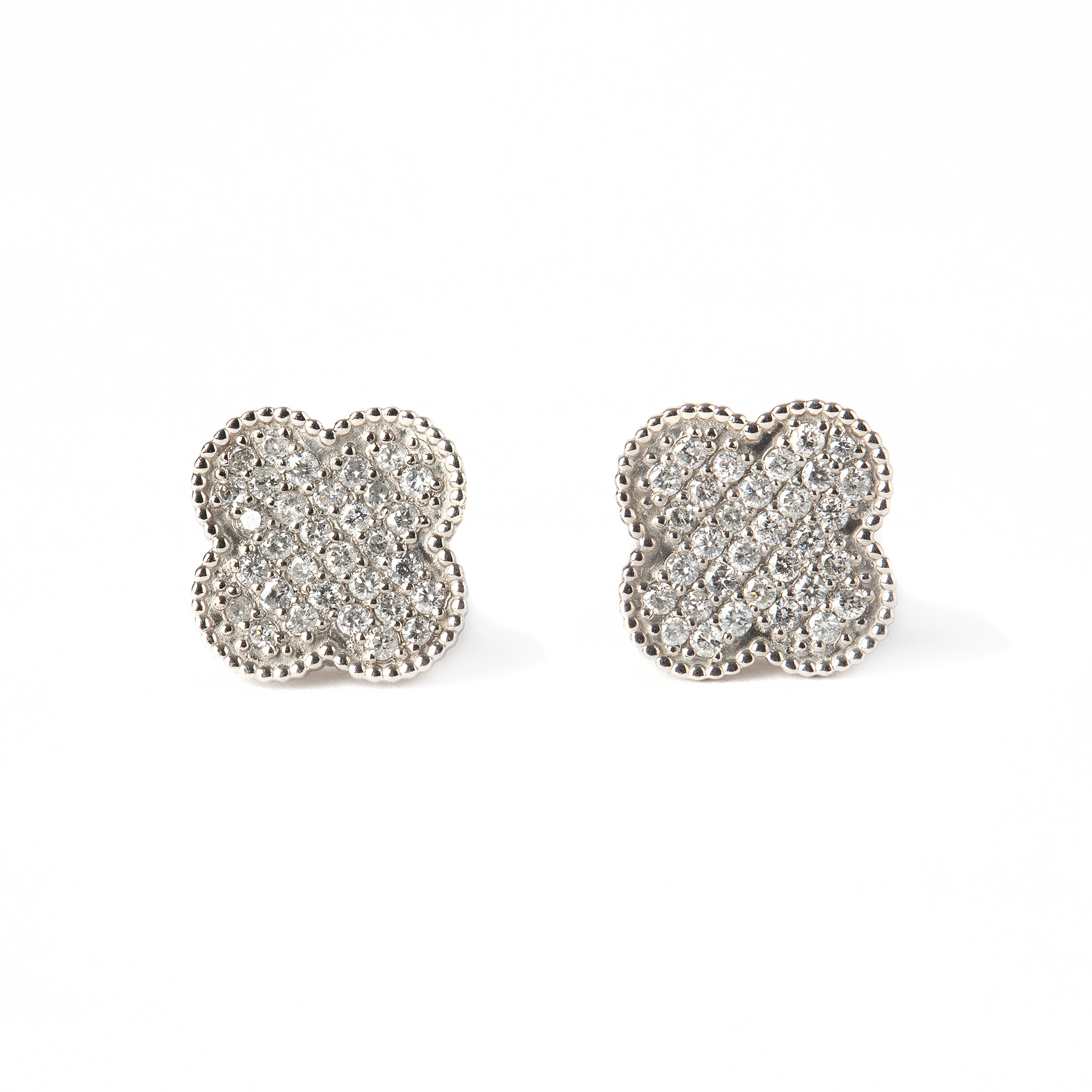 ÖRHÄNGEN, platina med briljantslipade diamanter, totalt 0.34 ct.