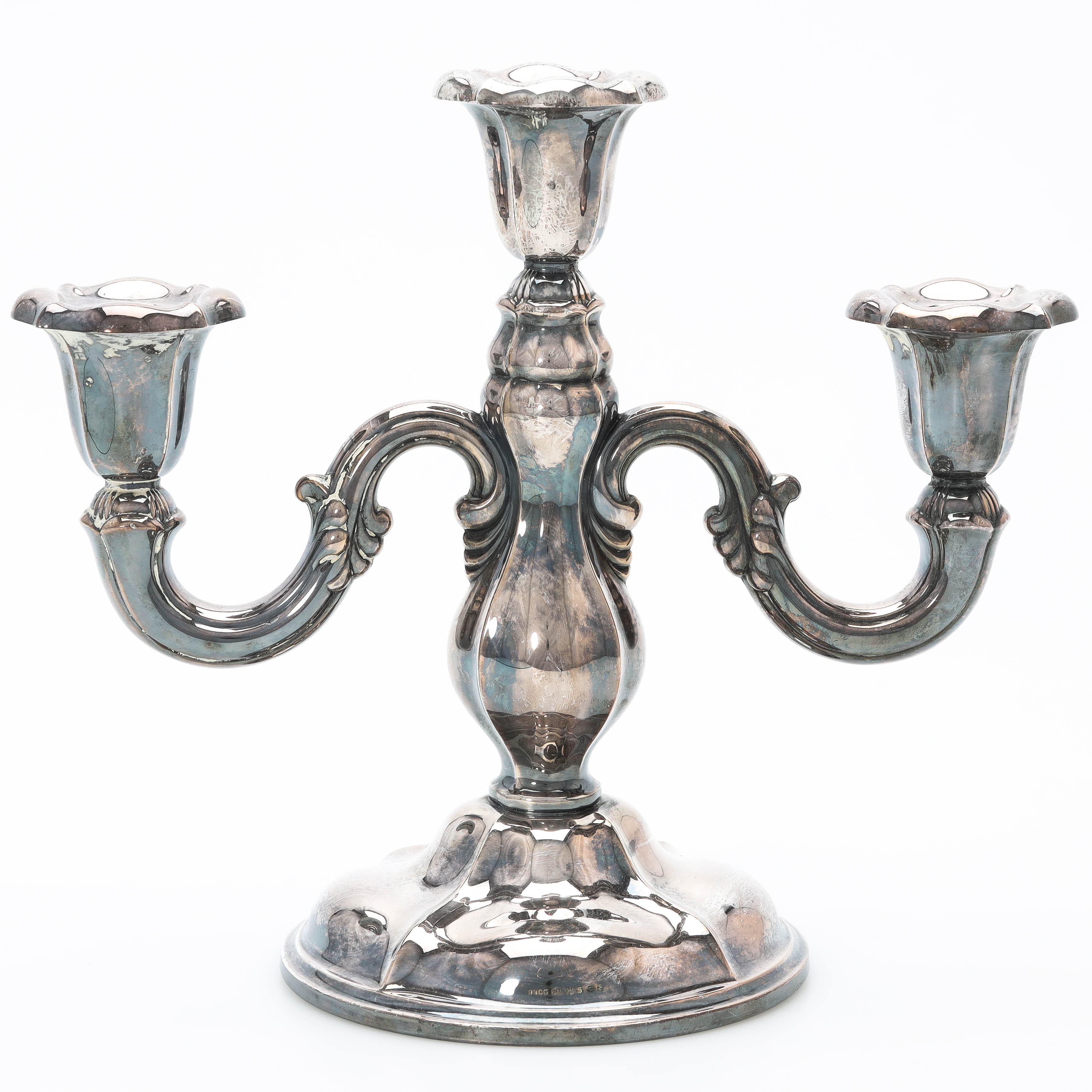LJUSSTAKE, silver, 1900-tal, importstämpel.