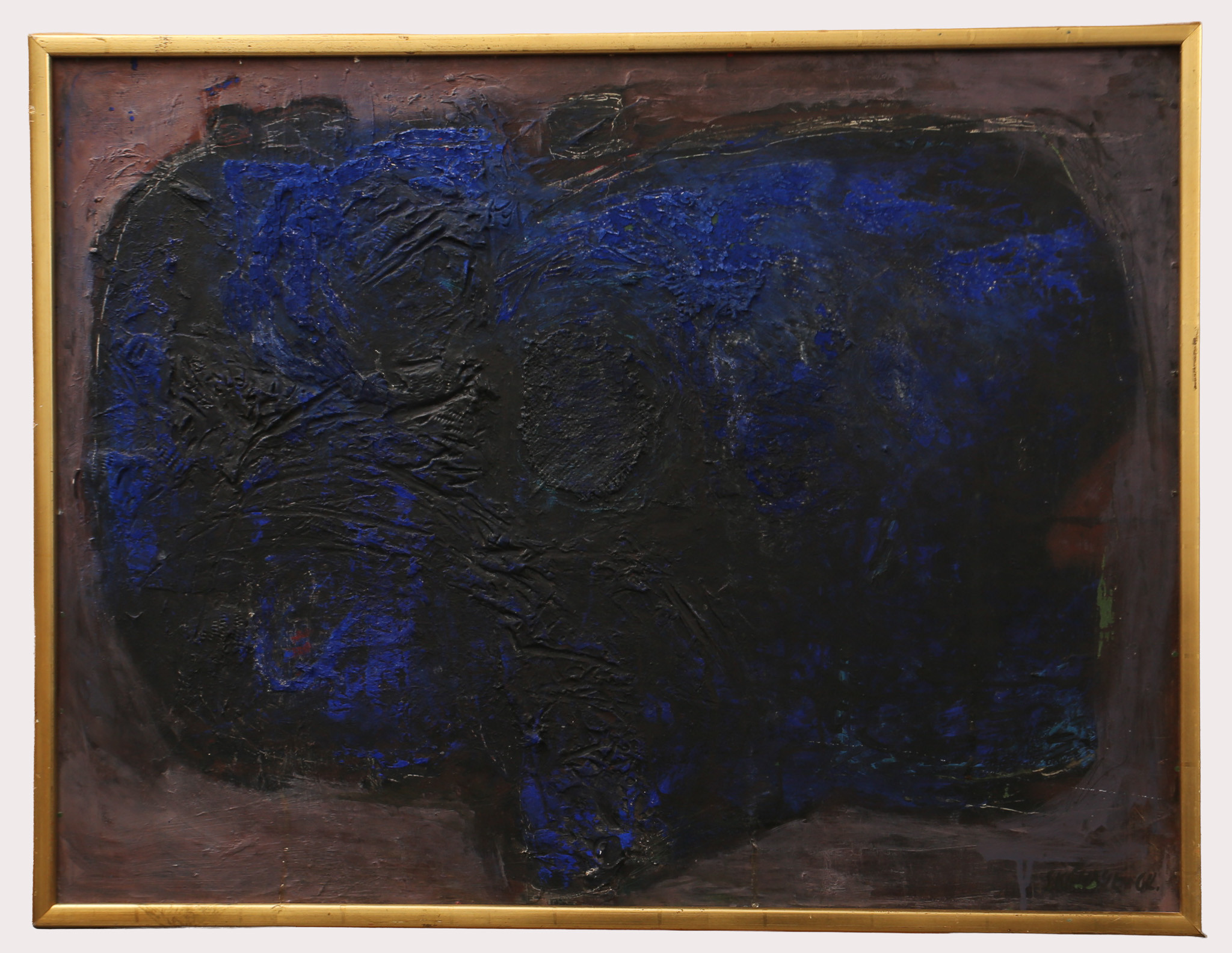 POUL SKELBYE (DANMARK, 1919-2002). Komposition, olja på pannå, signerad, daterad 1962.