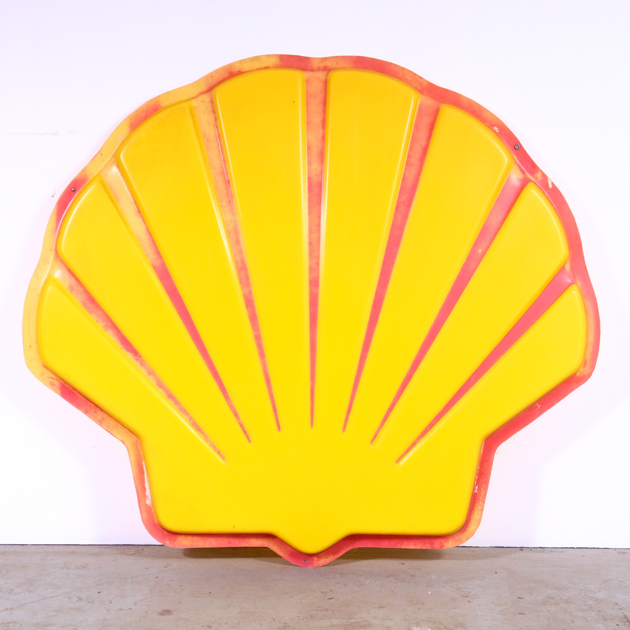 SHELL, troligen front till ljusskylt, 1970/80-tal.