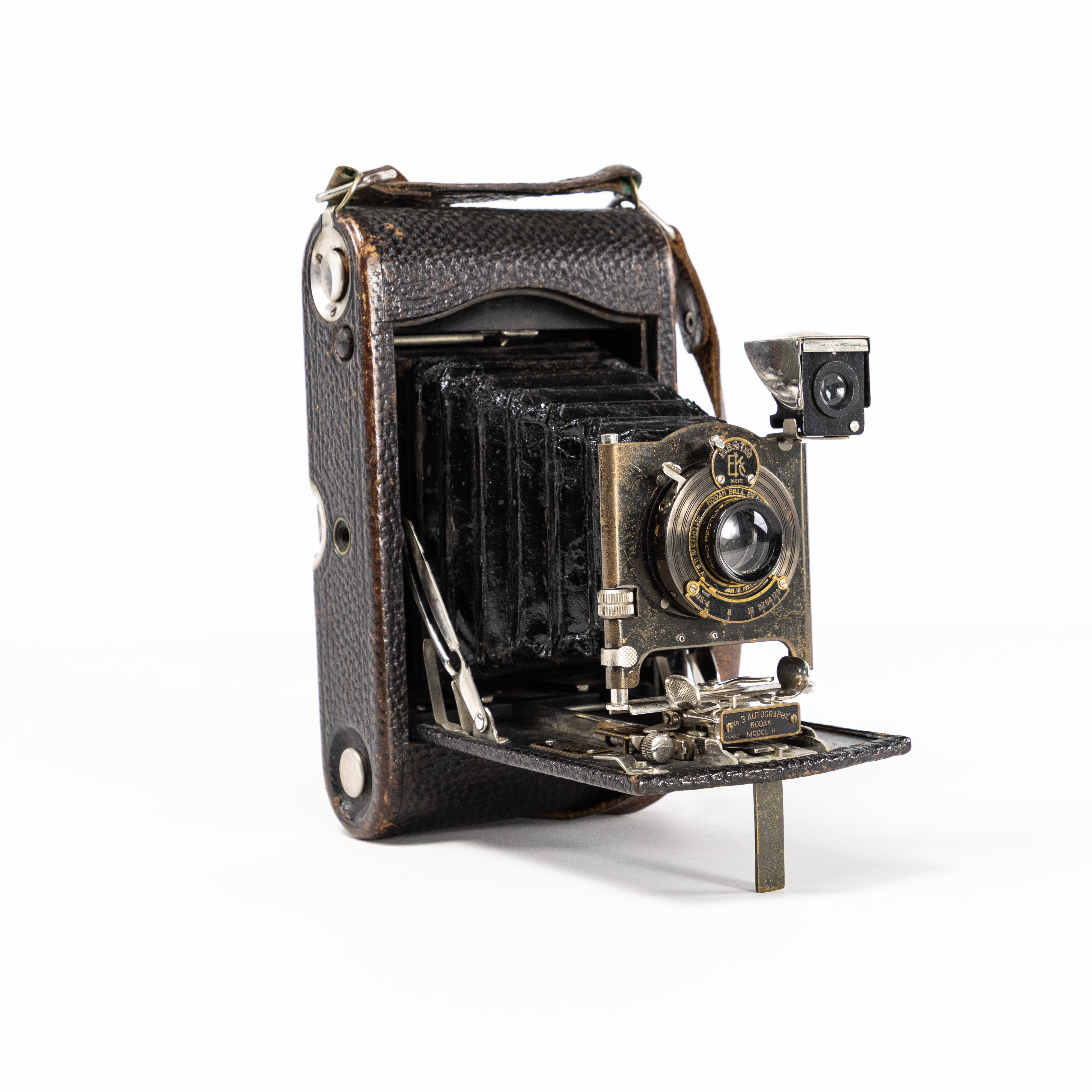 BÄLGKAMERA. Kodak Autographic, model H, 1910/20-tal, USA.