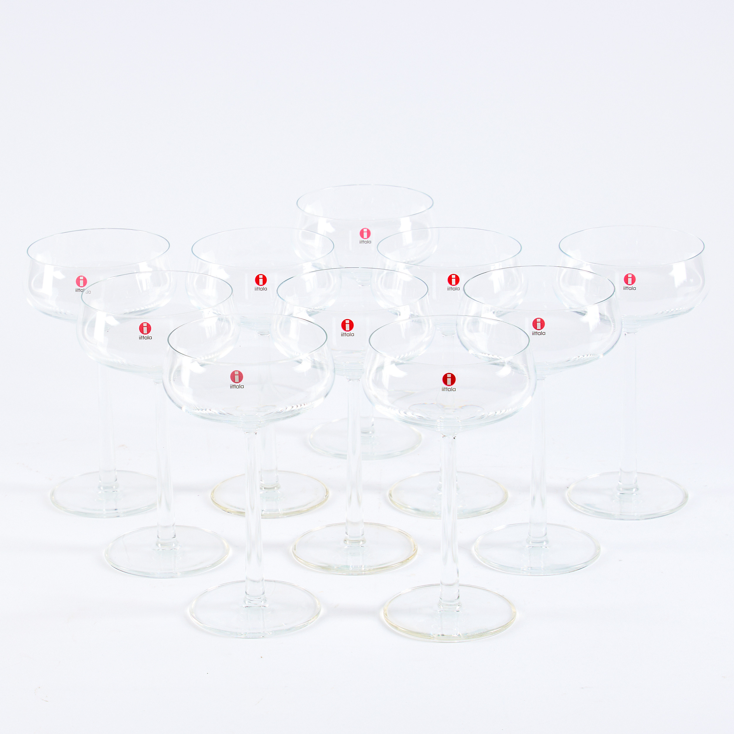 ALFREDO HÖBERLI. Cocktailglas 10 stycken "Essence" för Iittala Finland.