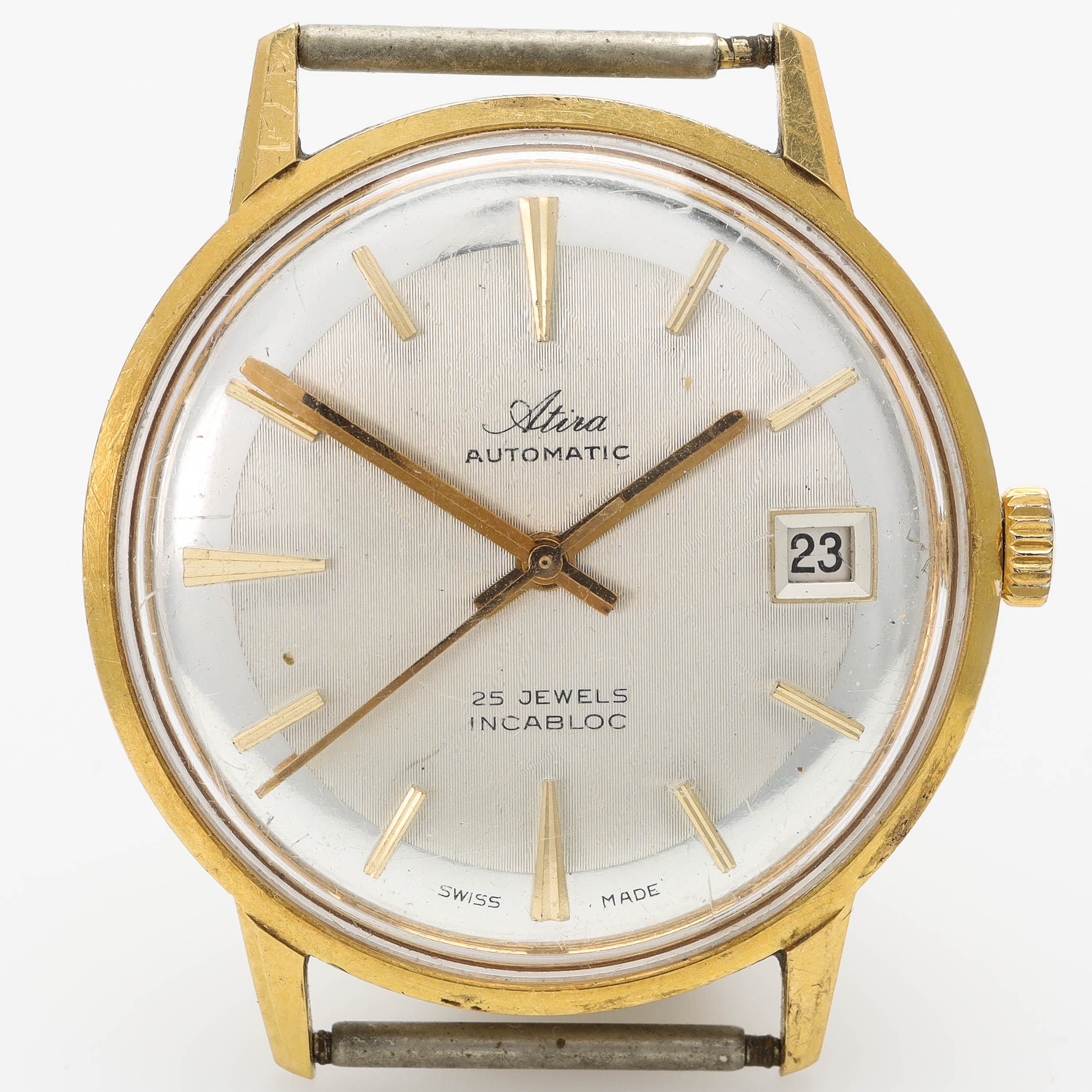 ARMBANDSUR, 18 k guld, Atira, automatisk, 34 mm, 70-tal.